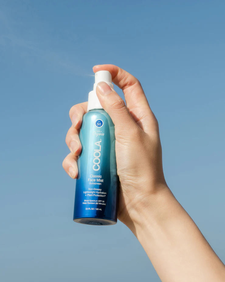 SPF 50 Face Sunscreen Mist - Lightweight & Non-Greasy for Daily UV Protection - Perfect for Outdoor Activities, Beach & Travel
