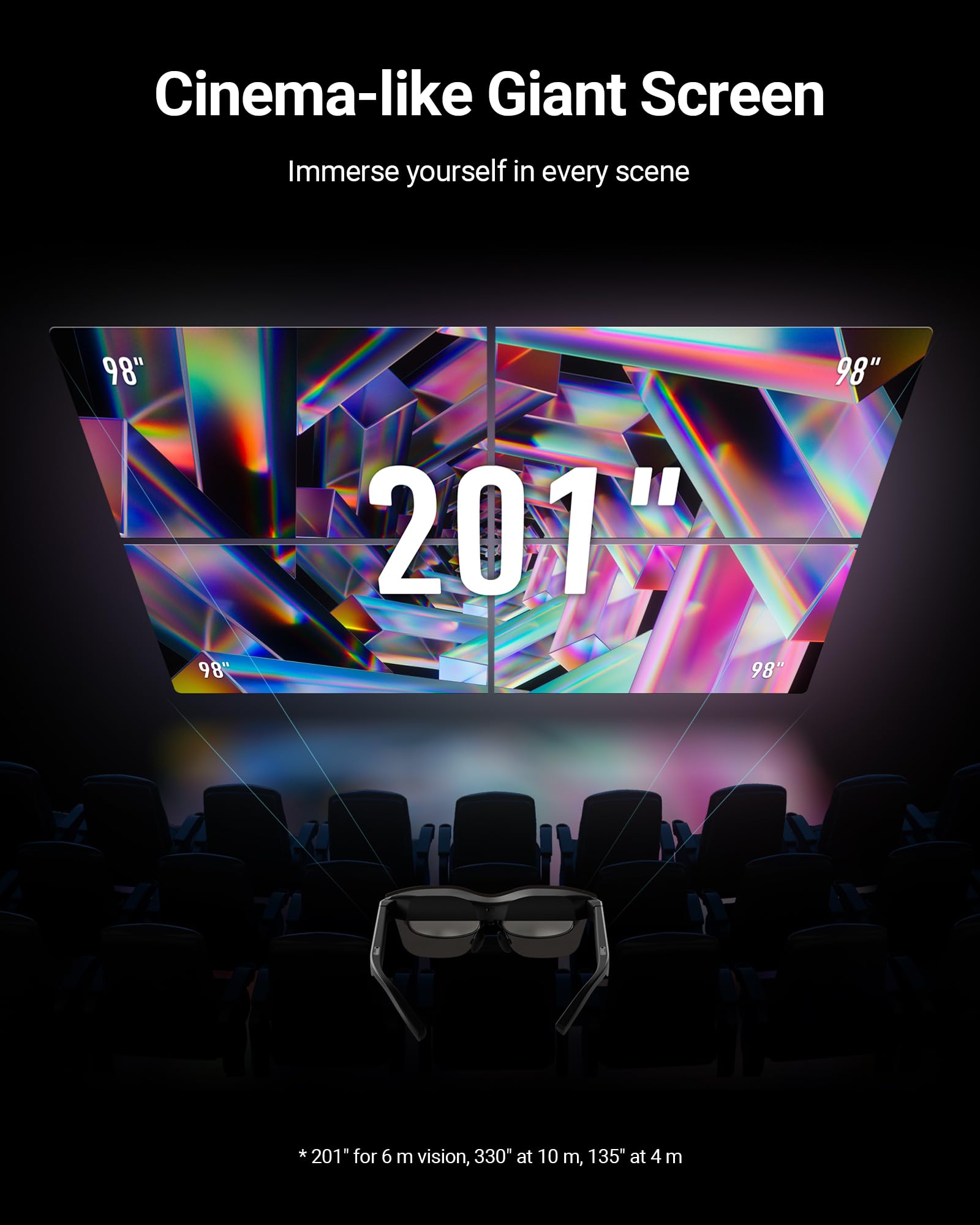 RayNeo Air 2s XR Glasses - 2024 Latest AR Smart Glasses with 201