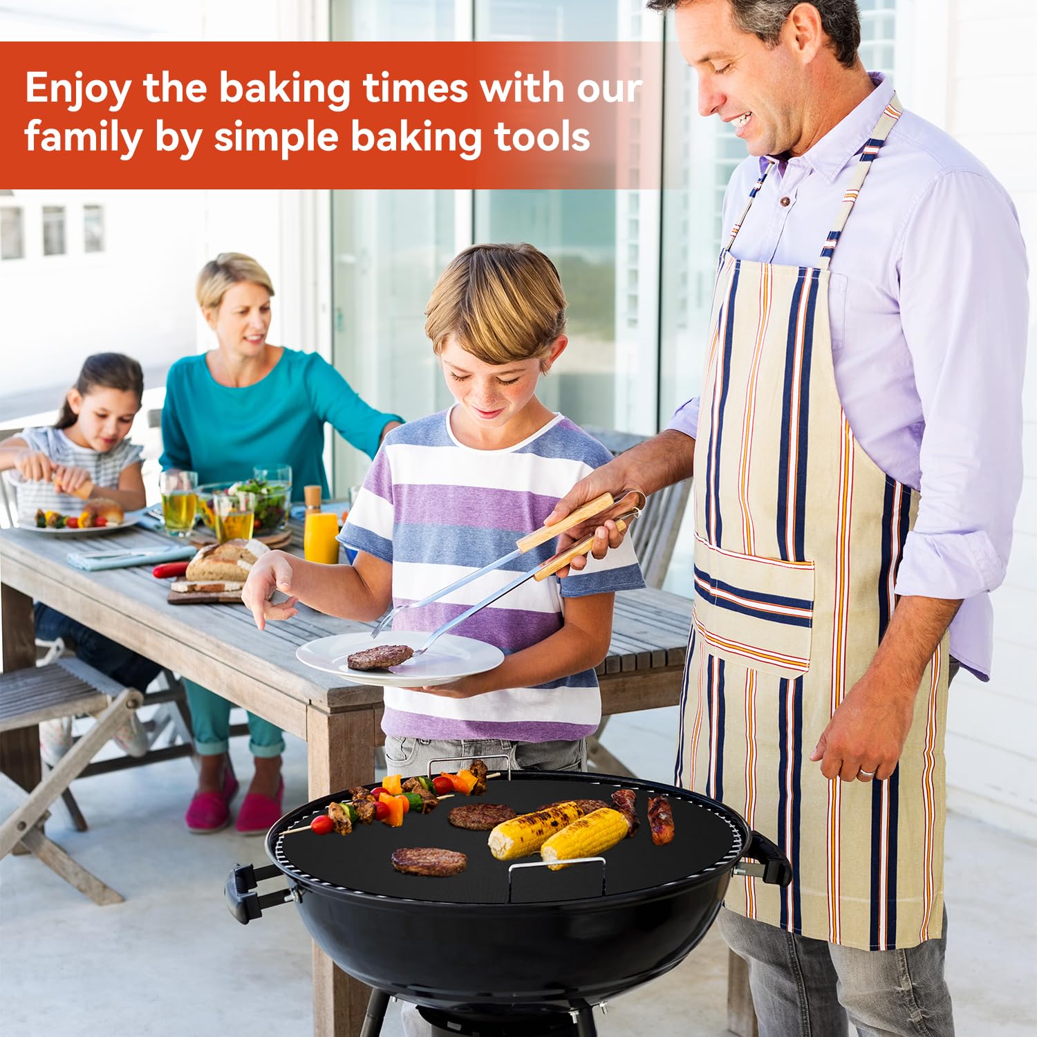 Non-Stick Oven Liners for Electric & Gas Ovens - Reusable Teflon Protector Mat (23.6