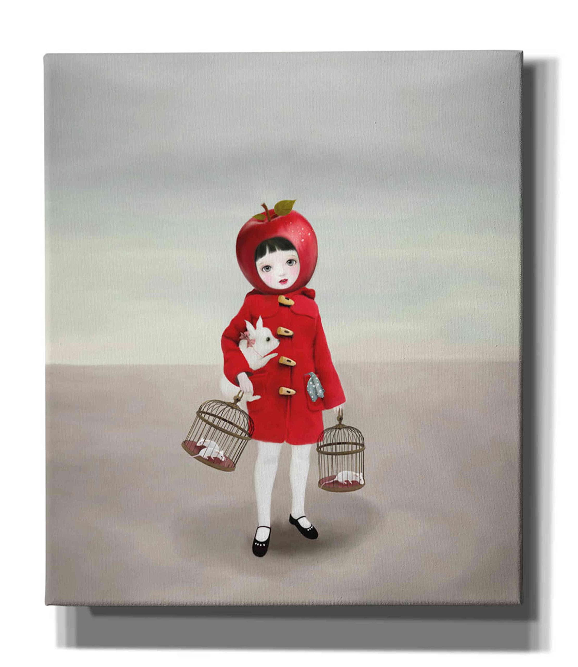 Ruby by Art & Ghosts - 26x30 Inch Canvas Wall Art Painting for Living Room, Bedroom & Office Decor | Modern Abstract Artwork