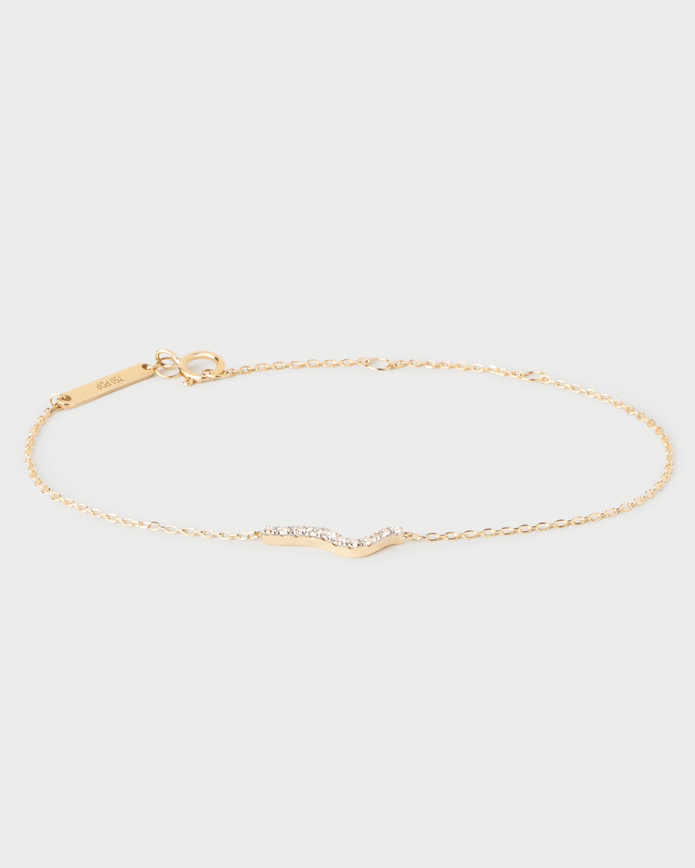 Elegant Diamond & Gold Flow Bracelet for Women - Perfect for Weddings, Parties & Special Occasions