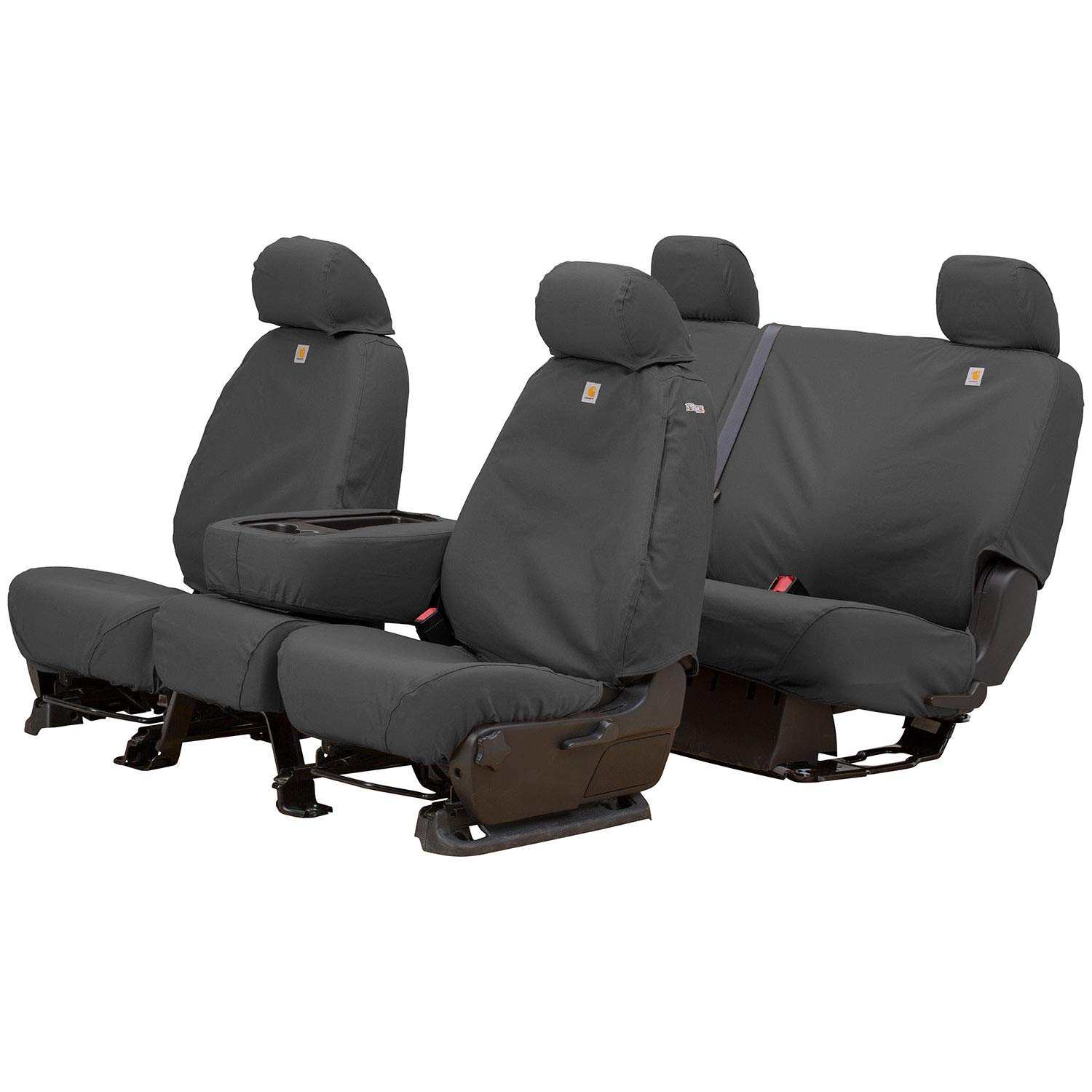 Covercraft Carhartt SeatSaver Custom Seat Covers for 2000-2004 Toyota Tacoma | 1st Row Bucket Seats | Durable Duck Weave Gravel Fabric | Perfect for Work Trucks & Off-Road Adventures