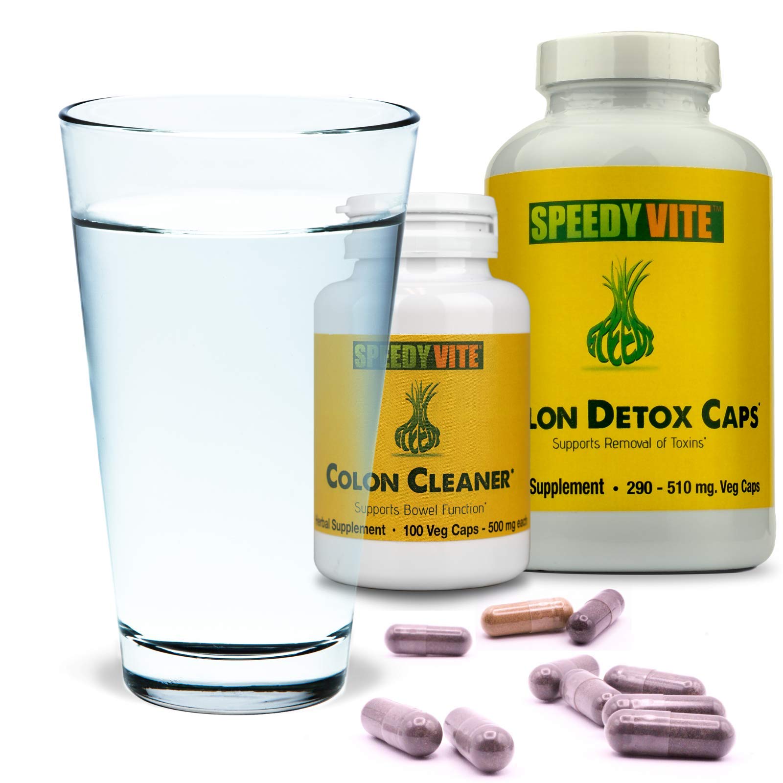 Complete Colon Detox & Cleanse Set - 230 Vegetarian Capsules for Detox + 60 Tablets for Deep Cleanse | Natural Digestive Support for Gut Health & Weight Management | Perfect for Post-Holiday Reset & Wellness Routine