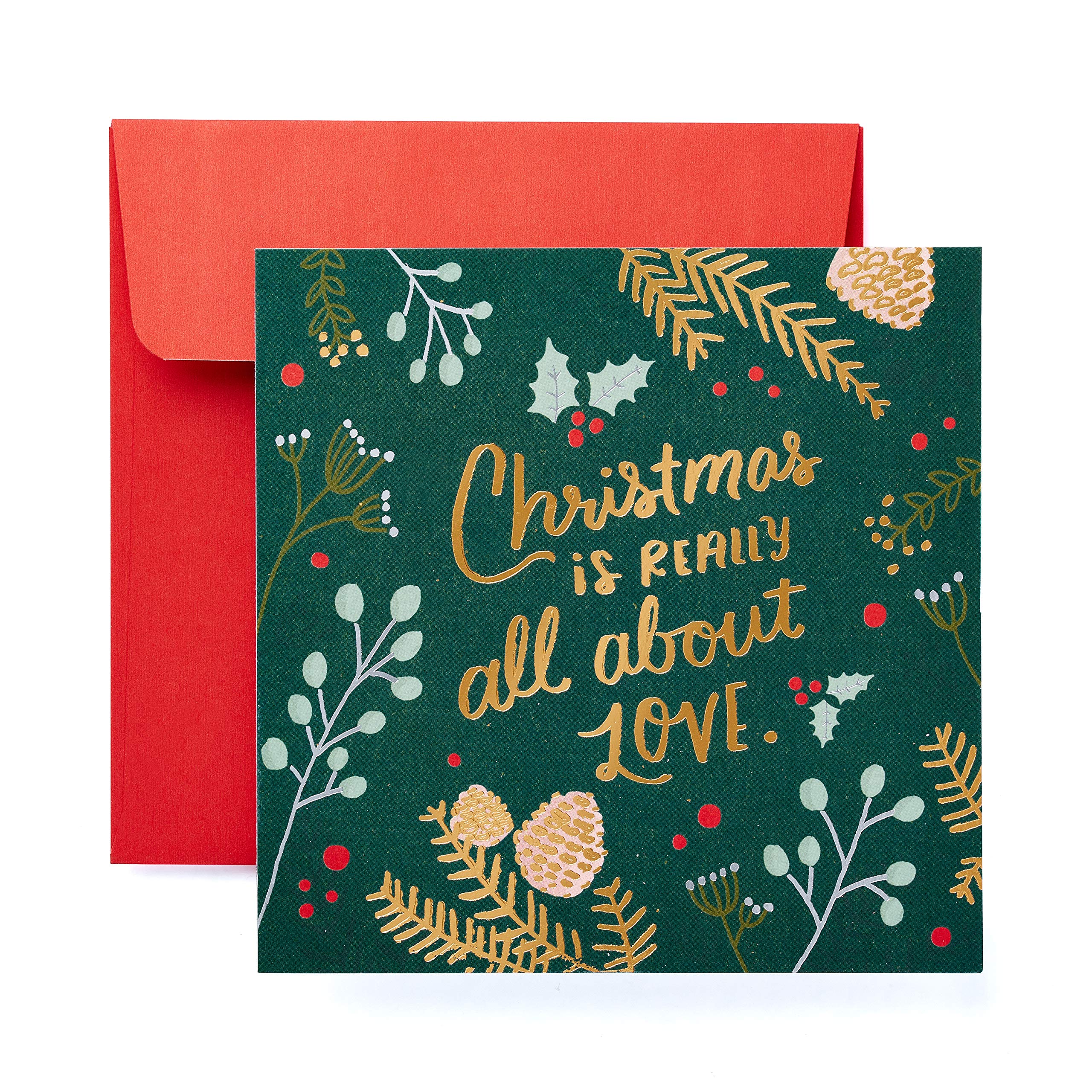 American Greetings Christmas Gift Card Holder - Elegant Holiday Card Holder for Gifts, Money & Greeting Cards - Perfect for Christmas, Holidays & Special Occasions