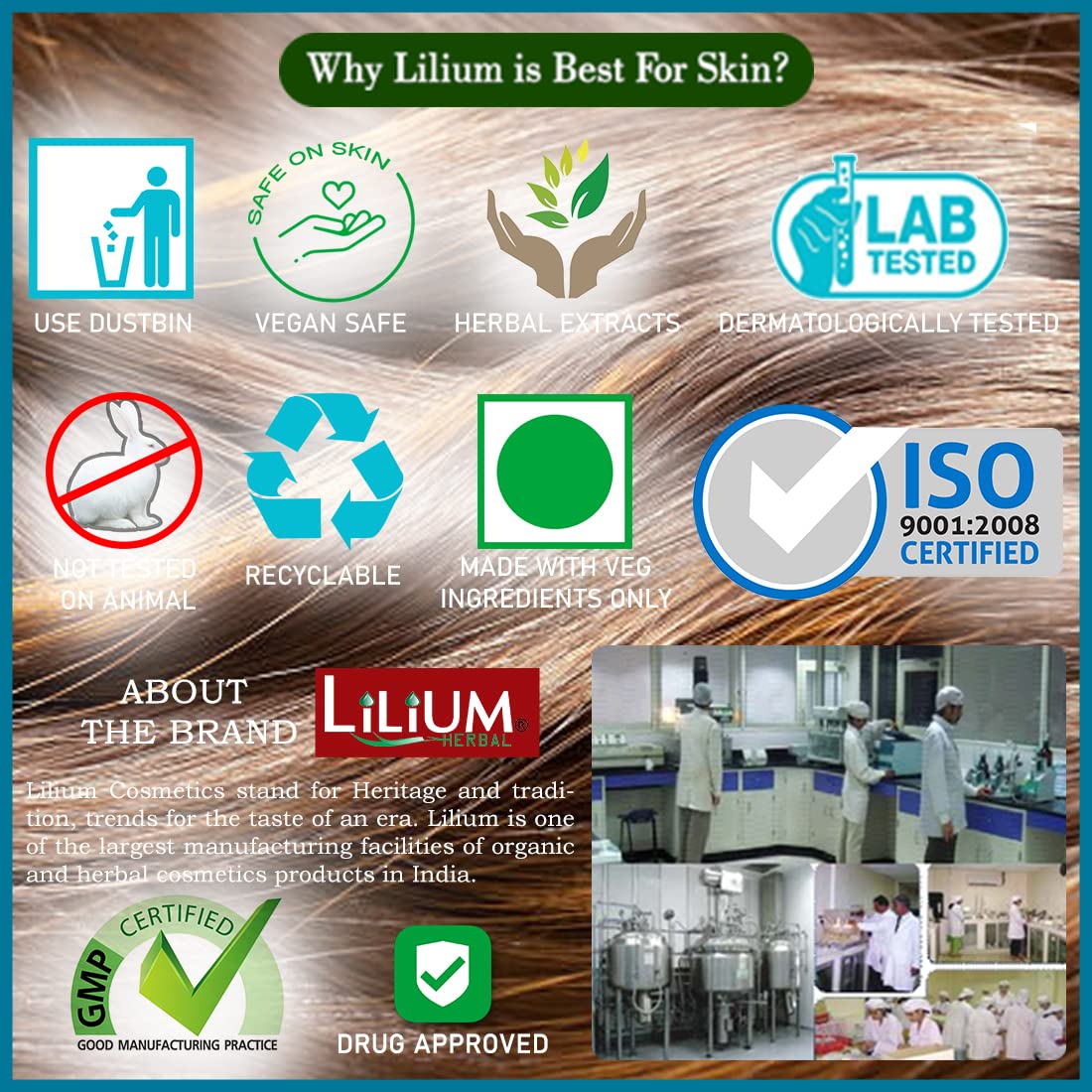 Lilium Herbal Ultra Silky & Strong Shampoo 450ml - Natural Hair Care for Shine & Strength - Perfect for Daily Use & Damaged Hair Repair