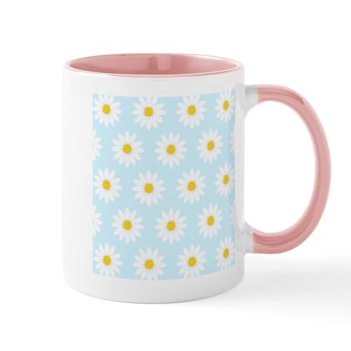White/Pink Inside - Daisies' Mug