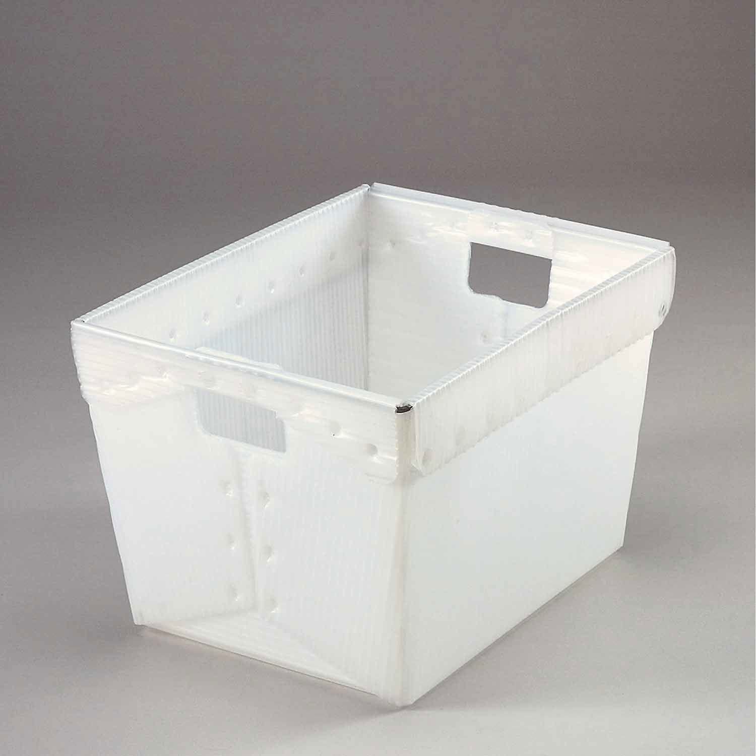 10 Pack Corrugated Plastic Postal Mail Totes Without Lids - 18.5