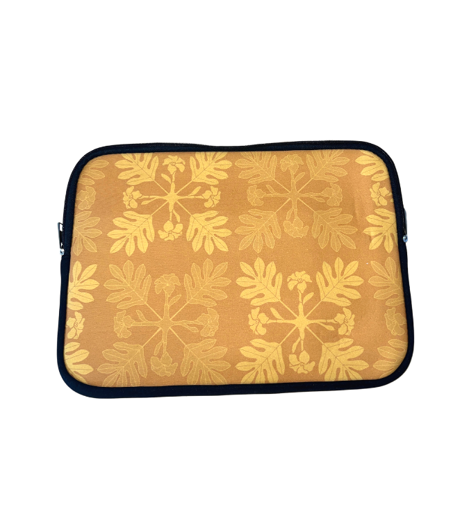 Premium Puakenikeni Quilted Laptop Sleeve Case - Stylish & Protective Cover for MacBook, iPad, Notebook - Perfect for Work, Travel & School