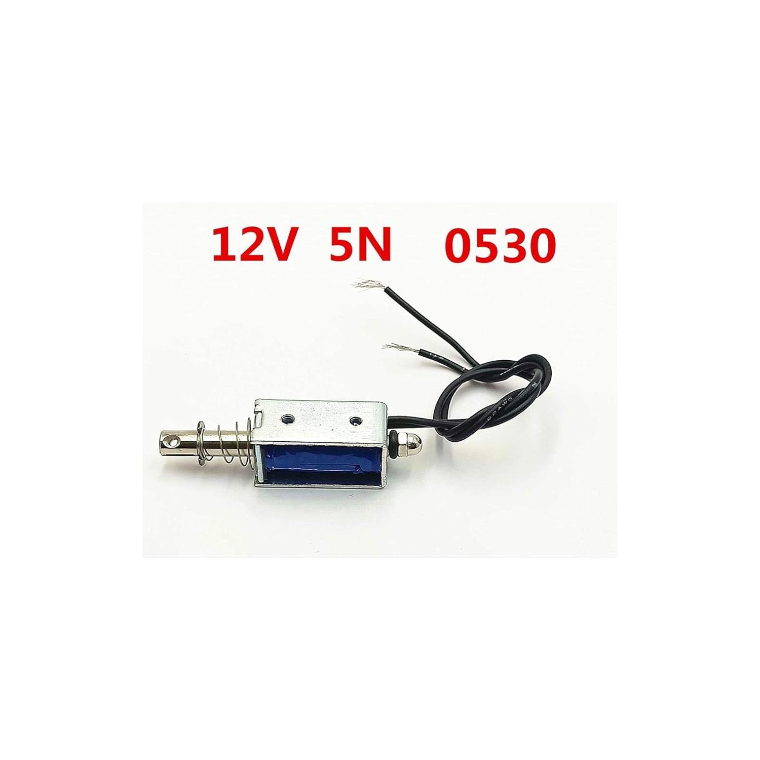 Push Pull Open Frame Solenoid Electromagnet - 10mm Stroke, 5N Force, DC 12V 1A - Ideal for Vending Machines, Door Locks & Industrial Automation