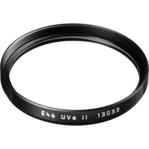 Leica E46 UVa II Filter (Black) - High-Quality UV Protection Lens Filter for Leica Cameras - Perfect for Outdoor Photography & Travel