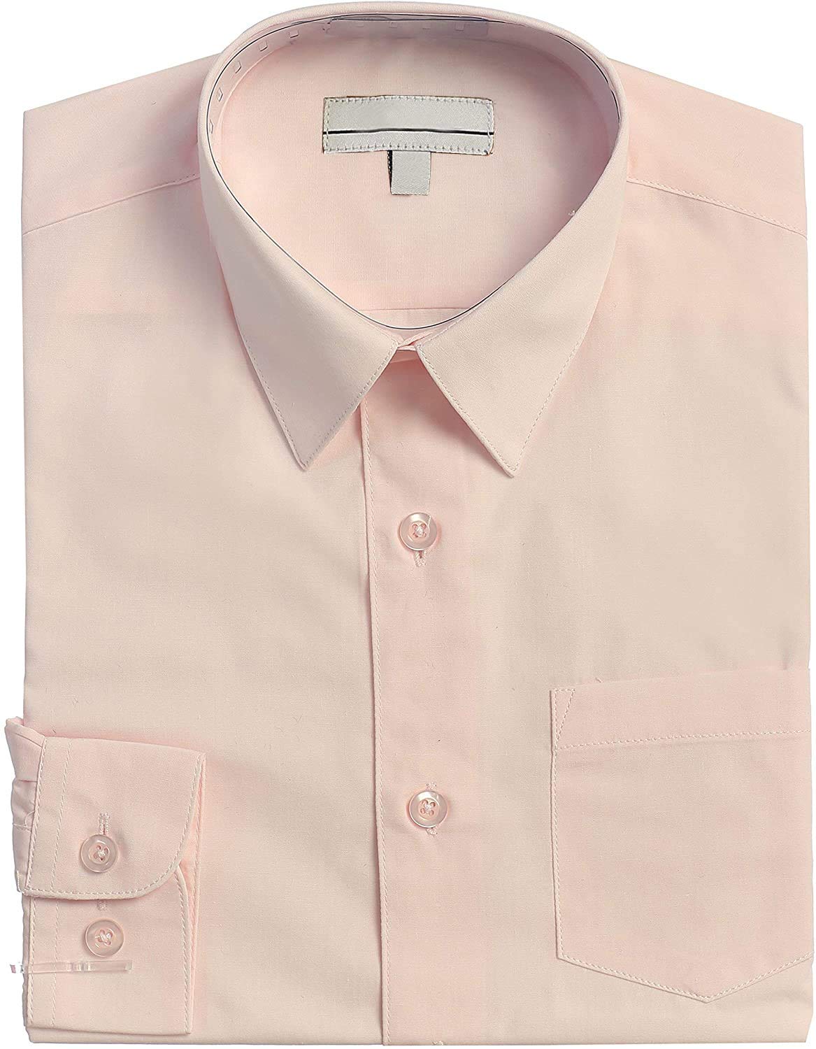 Boys' Classic Fit Long Sleeve Casual Button Down Dress Shirt for Toddlers & Kids | Formal & Everyday Wear for School, Parties & Family Events