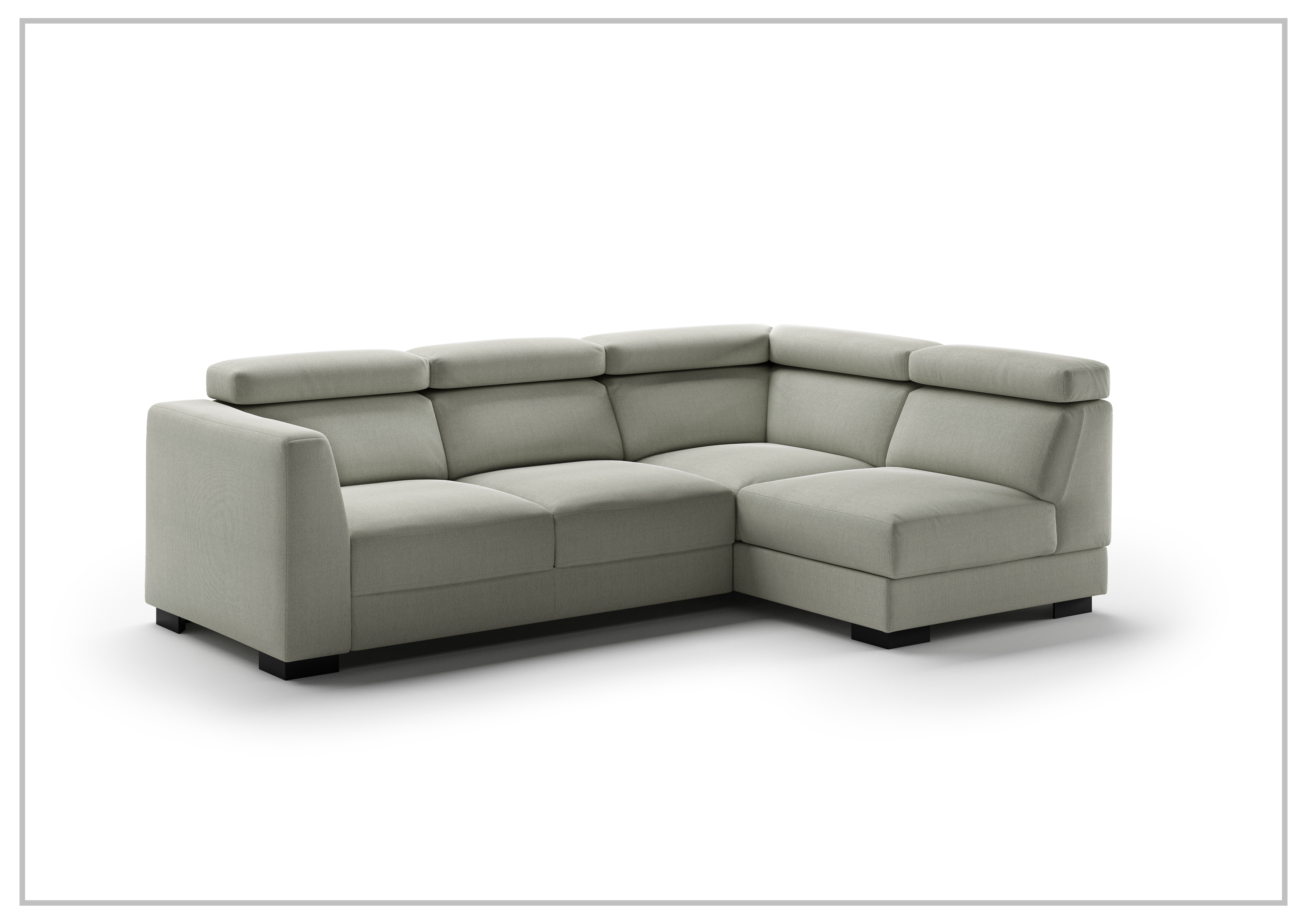 Luonto Halti Fabric Full XL Sectional Sleeper Sofa with Chaise and Storage | Modern Convertible Sleeper Sectional for Living Room, Guest Room & Small Spaces