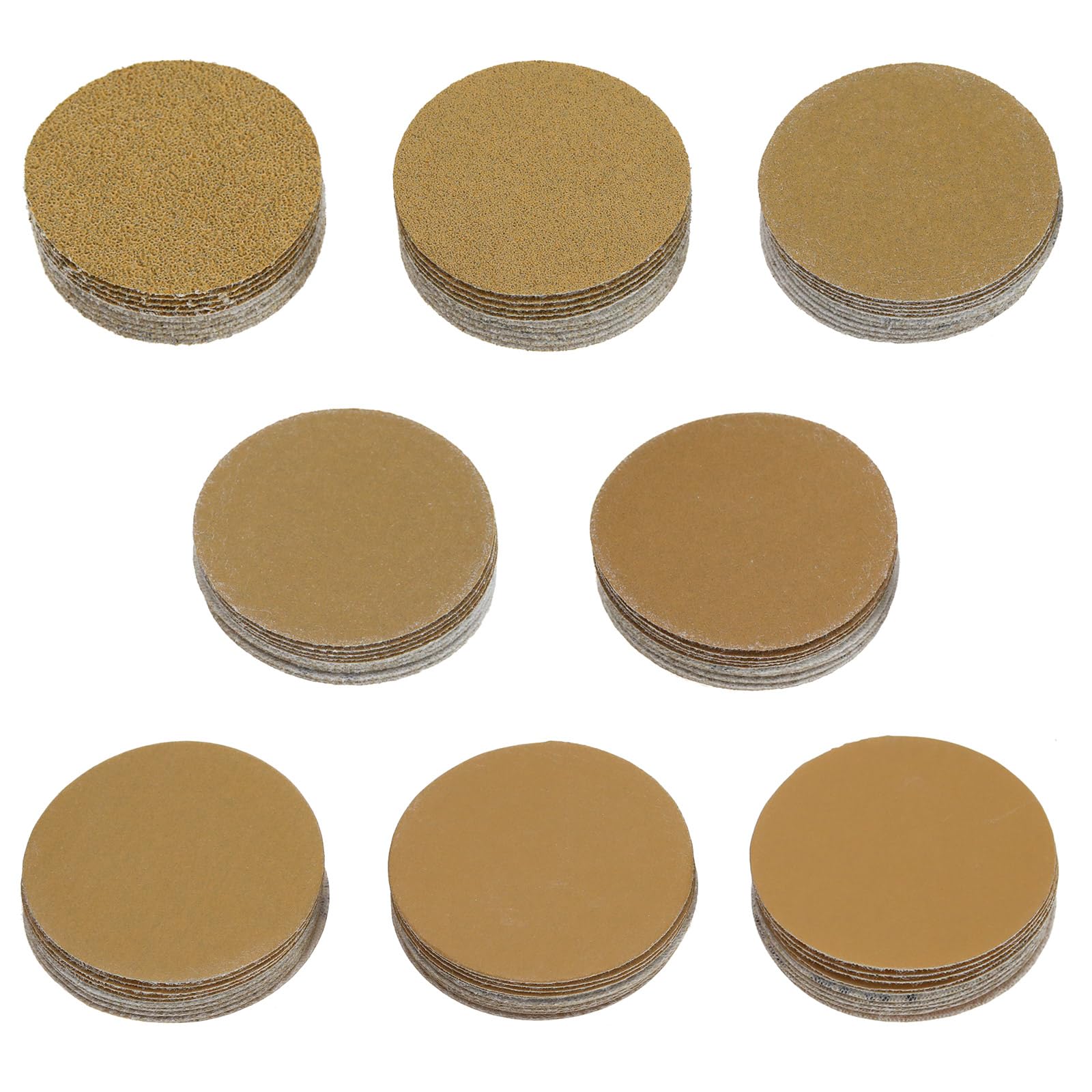 160PCS 2 Inch Sanding Discs - 100/150/220/240/280/320/400/800 Grit Hook & Loop Sandpaper for Grinder, Air Grinder, Electric Drill & Rotary Tools - Perfect for Woodworking, Metal Polishing & DIY Projects