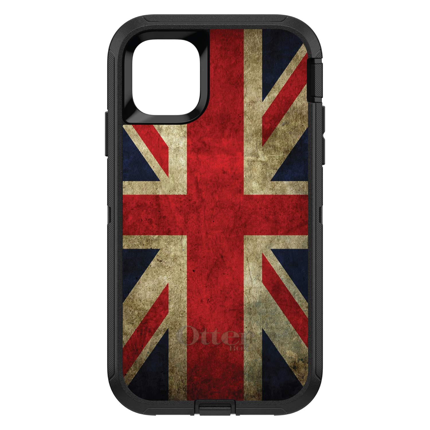 DistinctInk iPhone 12 Pro MAX Case (6.7 Inch) - UK Flag Design Protective Cover | Shockproof Replacement for OtterBox Defender | Perfect for Travel, Work & Daily Use - Show Your British Pride