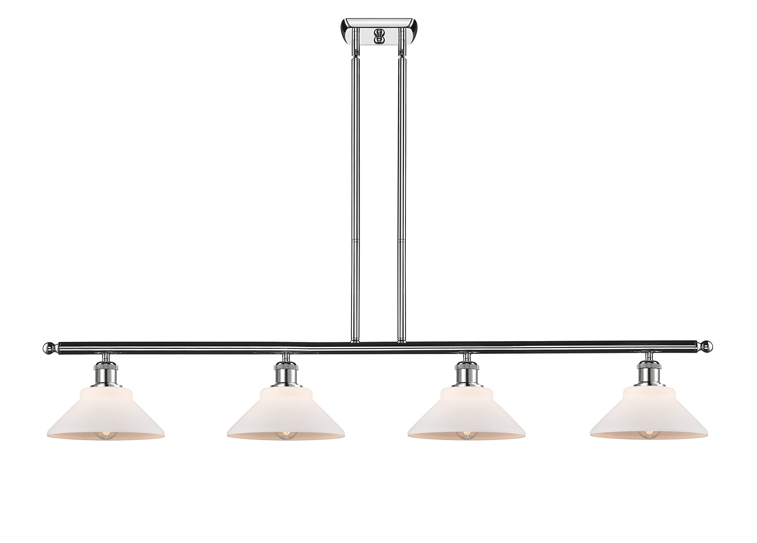 Innovations 516-4I-PC-G131-LED 4 Island Light Vintage Dimmable LED Pendant Lighting in Polished Chrome - Perfect for Kitchen Islands, Dining Rooms, and Commercial Spaces