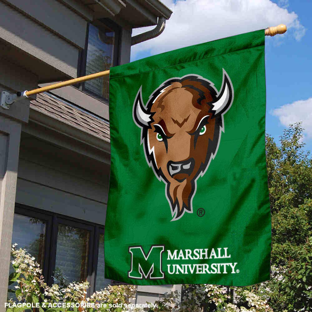 Marshall Thundering Herd House Flag - College Football Team Banner for Game Day, Tailgating & Home Decor - 3x5 FT Outdoor/Indoor Polyester Flag
