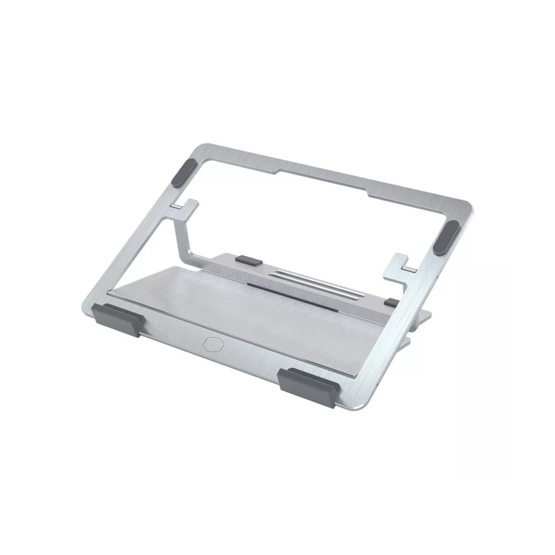 Cooler Master MNX SSEW NNNNN R1 CM Ergostand Air Slim Laptop Stand - Silver | Adjustable Height & Ergonomic Design for Home Office, Gaming, and Workstation Use