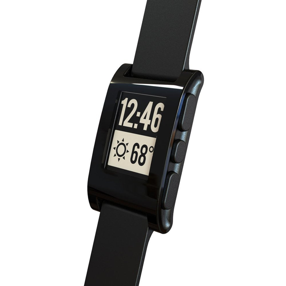 Pebble Smartwatch - Waterproof Fitness Tracker with Heart Rate Monitor, Sleep Tracking & Notifications for iPhone & Android - Perfect for Running, Swimming & Daily Activity Tracking