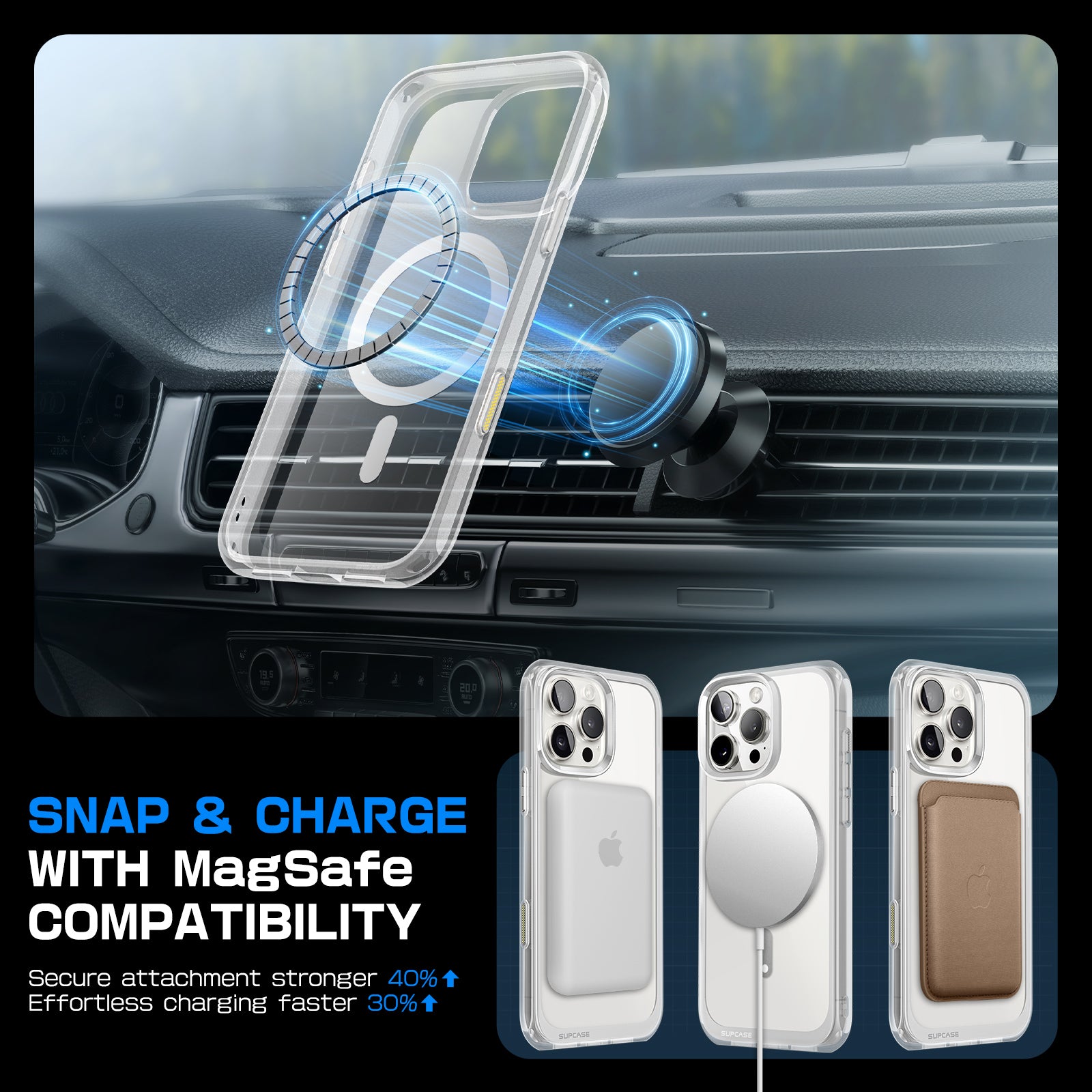 iPhone 16 Pro Max Case 6.9 Inch - Unicorn Beetle MAG Slim Clear Protective Cover with MagSafe & Camera Control Button | Shockproof, Scratch Resistant | Perfect for Daily Use, Outdoor Activities & Travel