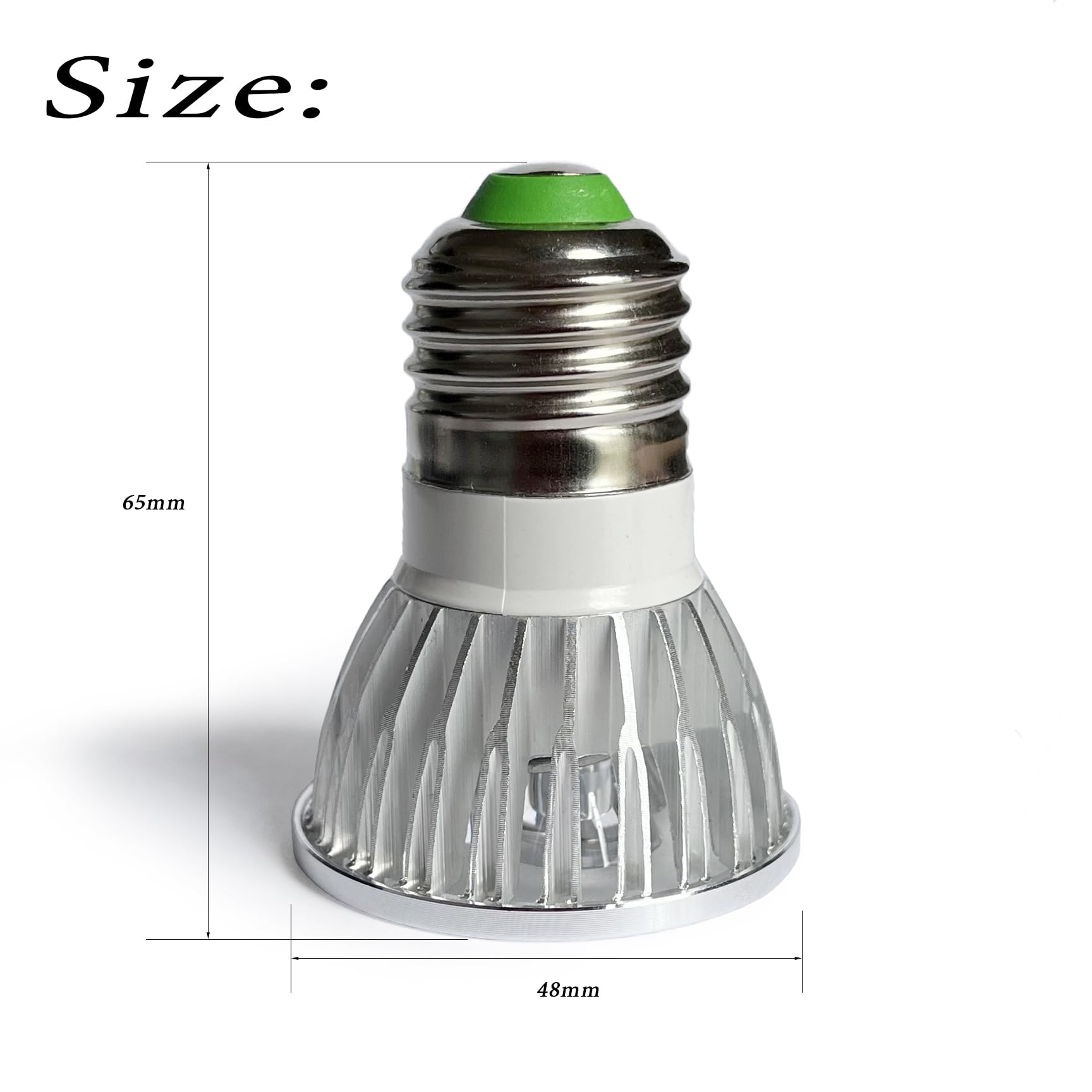 940nm IR Illuminator Bulb - E26/E27 Infrared Spotlight with 9W (3x3W LED) for Enhanced Night Vision | 45° Beam Angle for CCTV & Security Cameras | Perfect for Home Surveillance, Backyard Monitoring & Nighttime Security (940nm Wavelength)