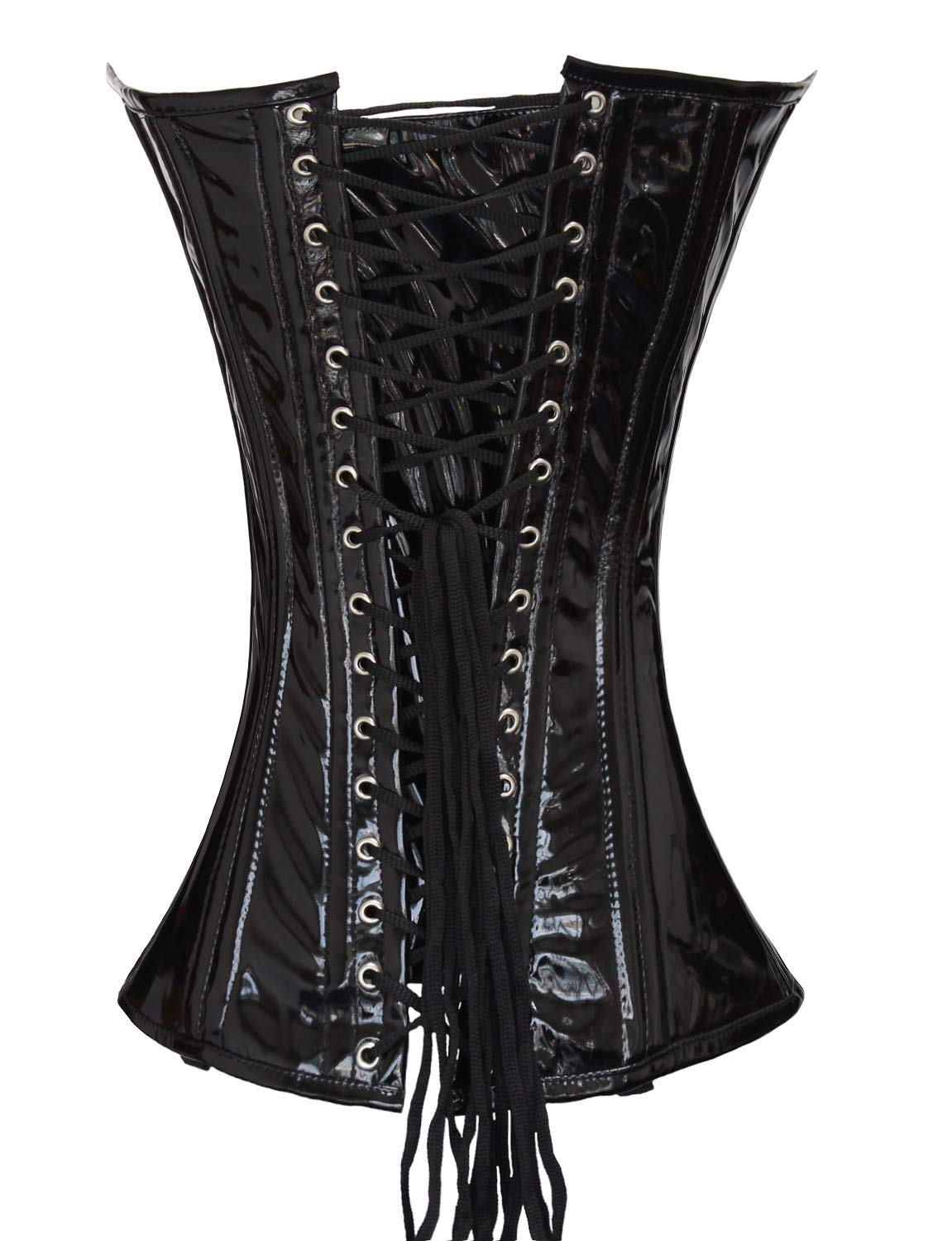 Luvsecretlingerie Heavy Duty 26 Double Steel Boned Waist Trainer Corset - PVC Long Overbust Tight Shaper for Women #8330 | Waist Training, Body Shaping, Burlesque, Cosplay, Gothic Fashion, Special Occasions