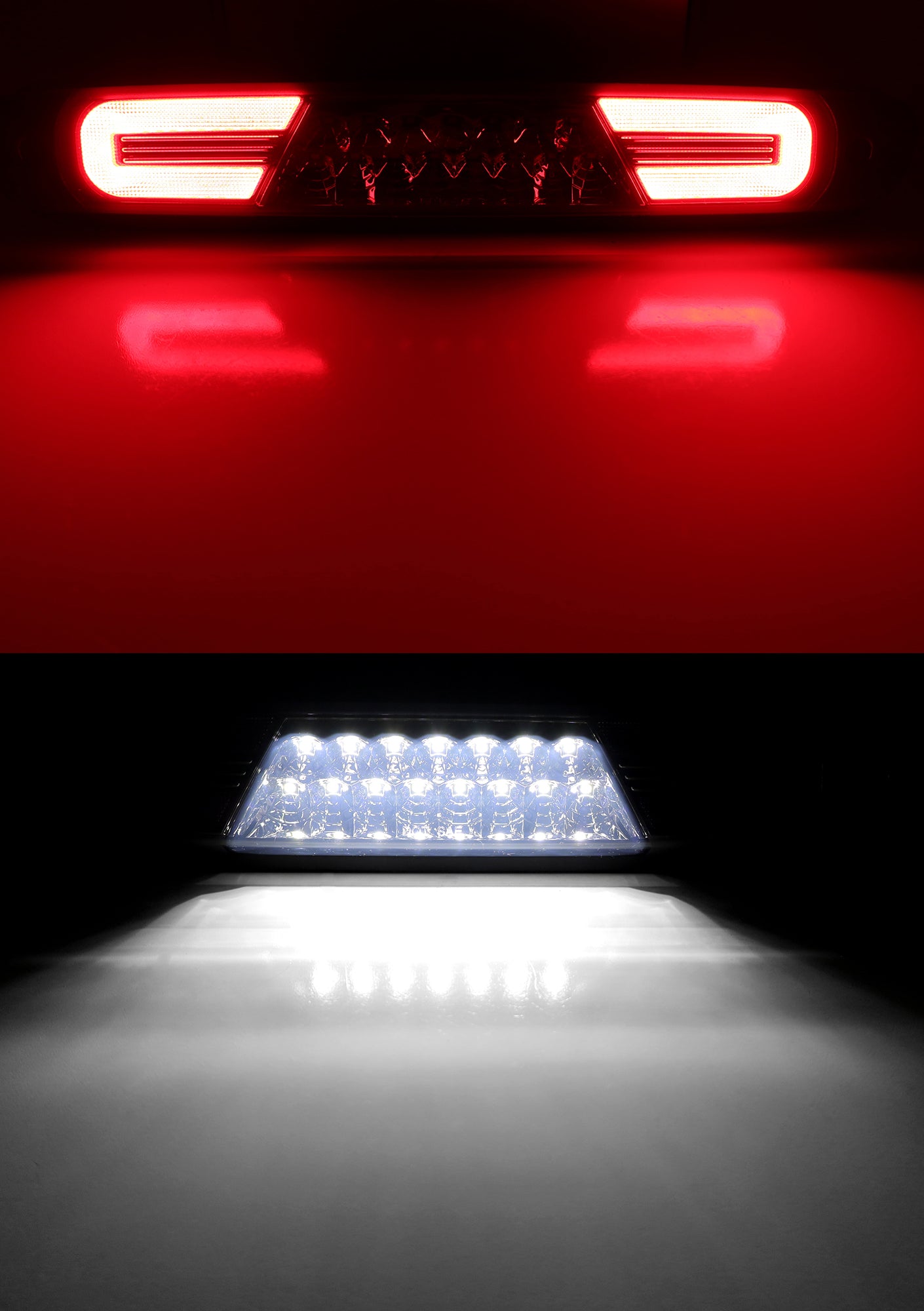 Dark Smoke Lens C Ring Full LED 3rd Brake Light for 2007-2014 Chevy Silverado/GMC Sierra 1500 2500 - Upgrade Your Truck's Style & Safety