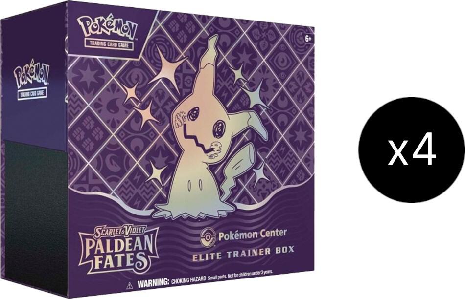 Pokemon Paldean Fates Elite Trainer Box (Pokemon Center Exclusive) - Sealed Collectors Case for Trading Card Game Battles & Display