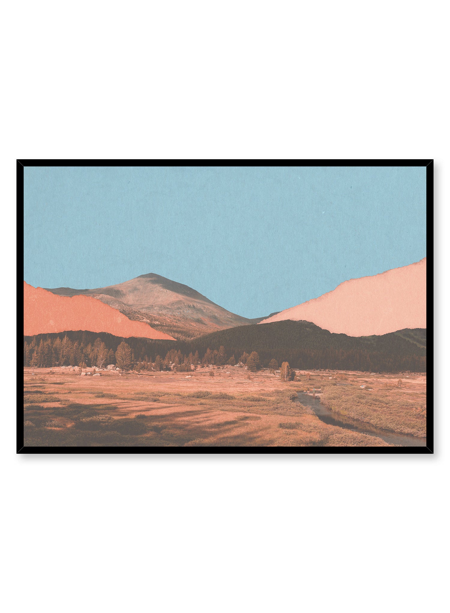 Nevada Noon Landscape Poster - High Quality Wall Art Print for Home, Office & Living Room Decor