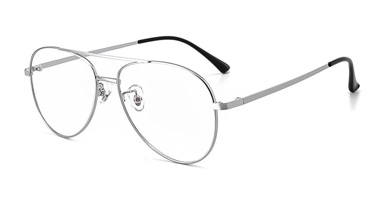 Aror Unisex Full Rim Oval Double Bridge Titanium Eyeglasses 83615 - Lightweight Durable Frame for Men & Women - Perfect for Reading, Work, and Everyday Fashion