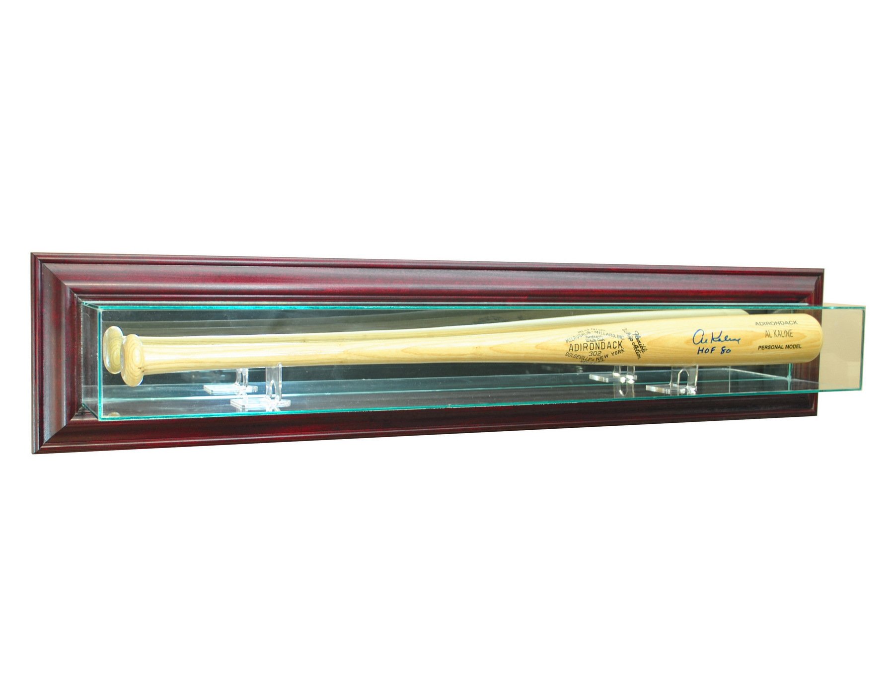 MLB Wall Mounted Baseball Bat Display Case - Showcase Your Collectible Bats with UV Protection & Lockable Design - Perfect for Home, Office, or Sports Memorabilia Room