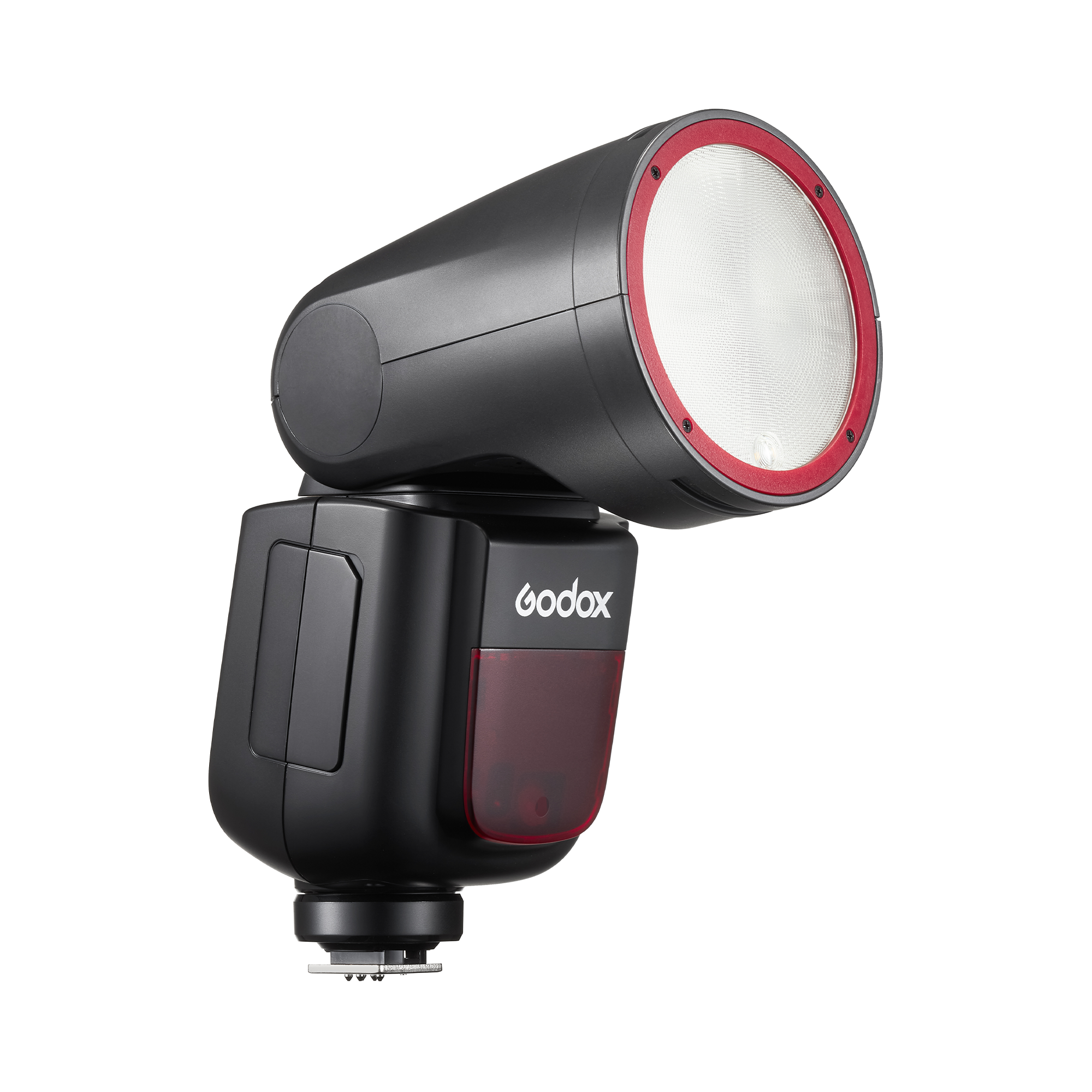Godox V1 Flash Speedlite for Olympus & Panasonic Cameras with Red Ring - Perfect for Portrait, Wedding & Event Photography