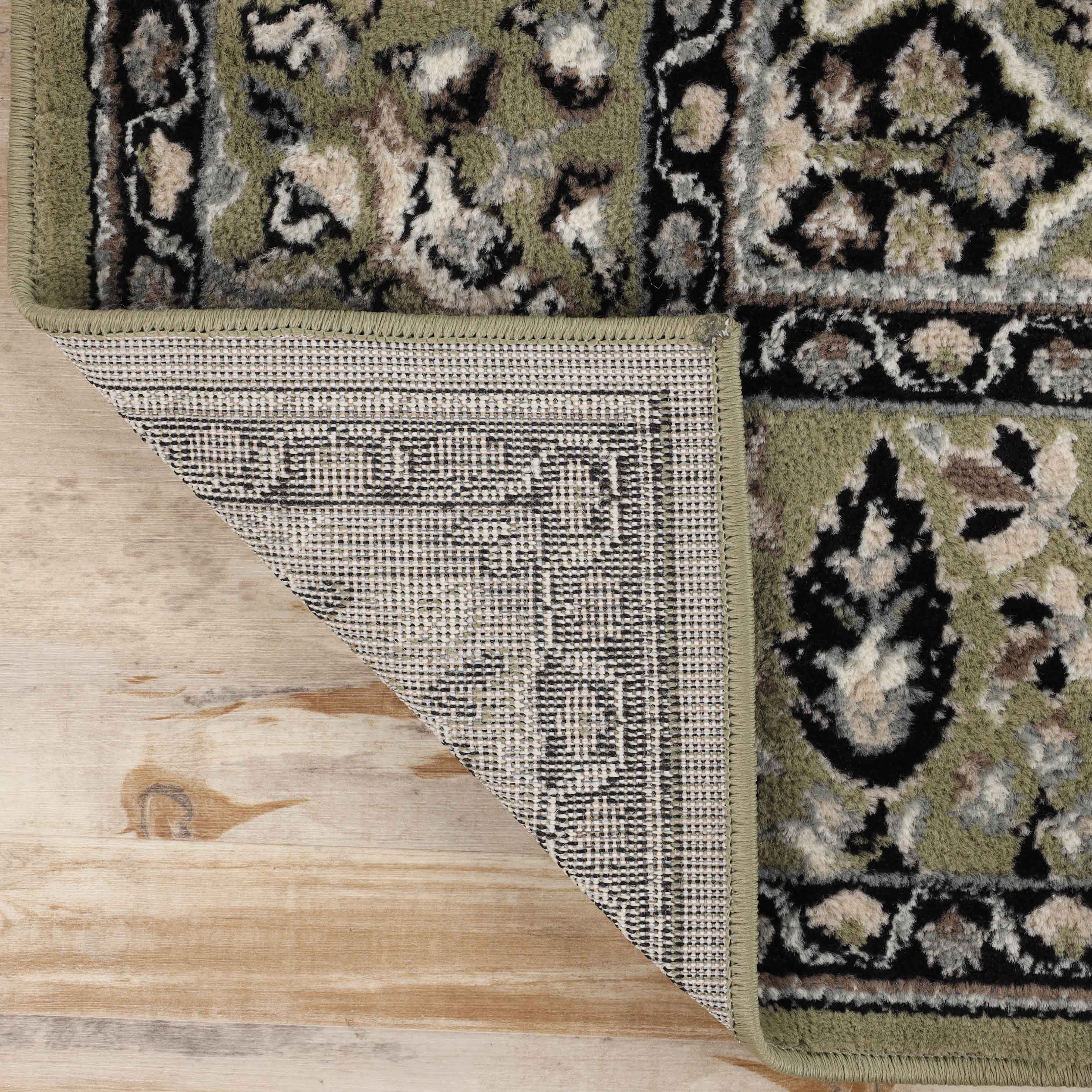 Radcliffe Traditional Floral Medallion Indoor Area Rug - Soft Non-Slip Living Room Carpet for Bedroom, Dining Room & Home Decor