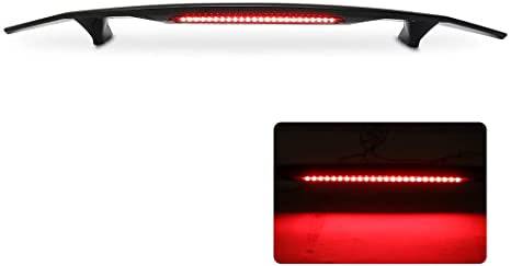 Universal 2 Post ABS Gloss Black Spoiler Wing with LED Brake Light - 52 Inch Length for Cars, Trucks & SUVs - Enhances Aerodynamics & Style
