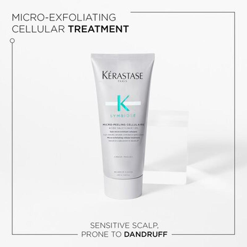 Kérastase Symbiose Micro Exfoliating Cellular Treatment for Dandruff - Scalp Exfoliator & Anti-Dandruff Hair Care for Dry, Flaky Scalp - Perfect for Daily Use & Sensitive Scalp Care