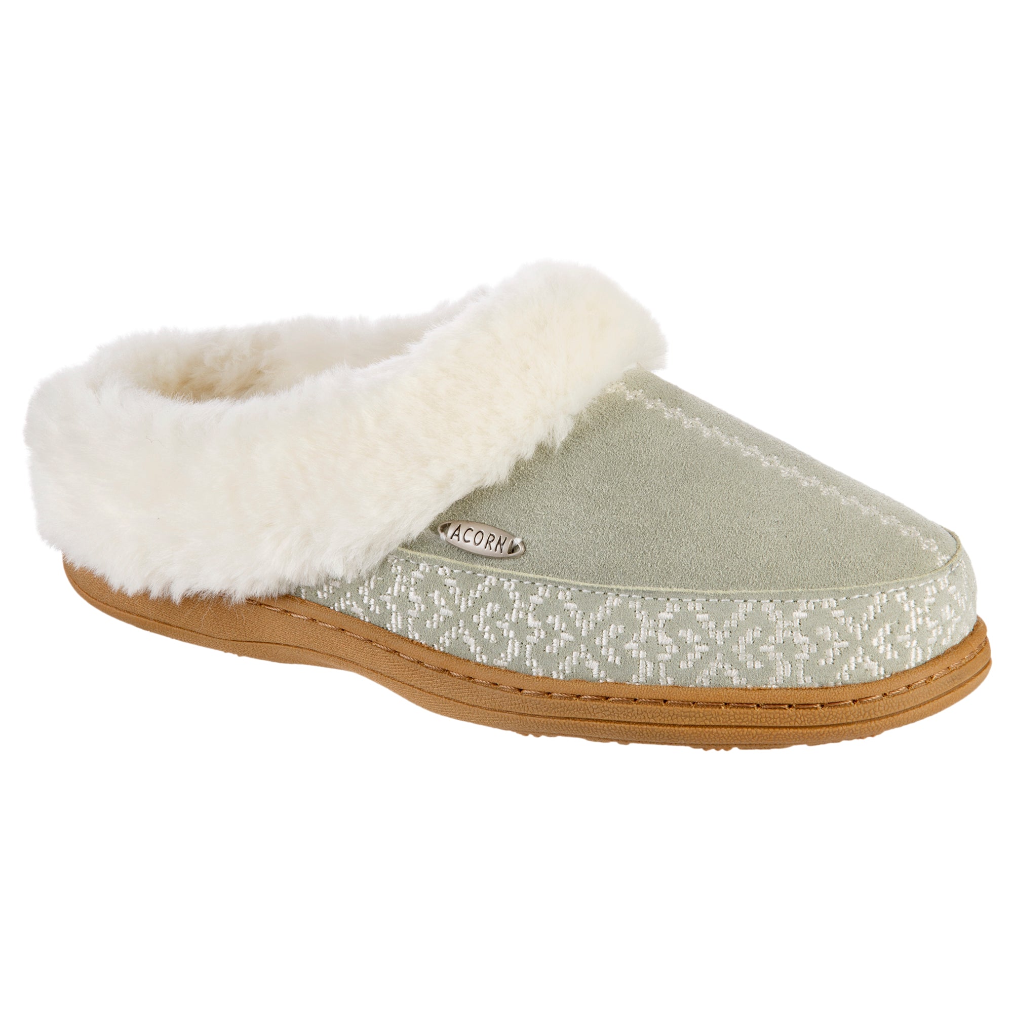 Women's Greta Embroidered Clog Slippers with Cloud Contour® Comfort - Cozy House Shoes for Indoor Relaxation & Casual Wear