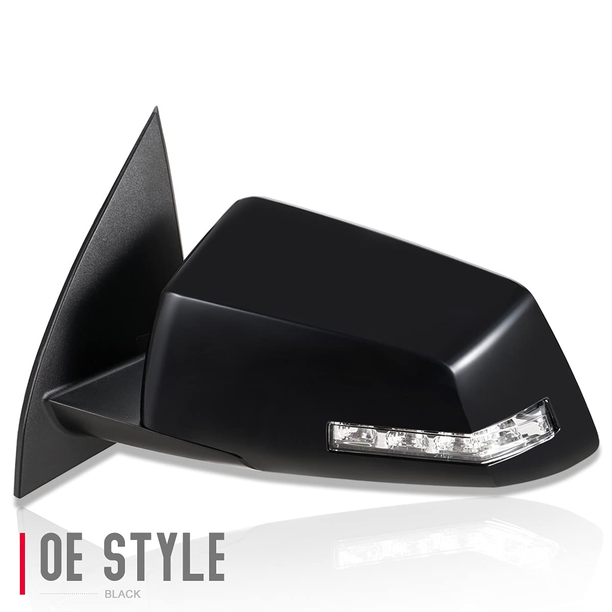 Auto Dynasty GM1320489 OE Style Driver Left Side Mirror - Manual Folding, Power Adjust, Heated Glass, Blind Spot Glass - Compatible with Chevy Traverse & GMC Acadia 2013-2015 | Replacement for Damaged Mirrors | Perfect for Winter Driving & Enhanced Safety