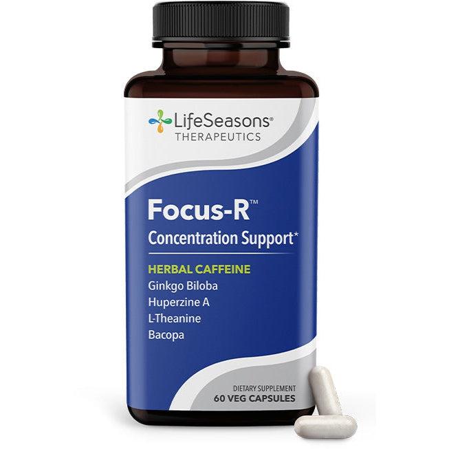 LifeSeasons Focus R - Natural Brain Supplement for Concentration & Mental Clarity - Supports Memory, Focus & Cognitive Function - Ideal for Students, Professionals & Gamers