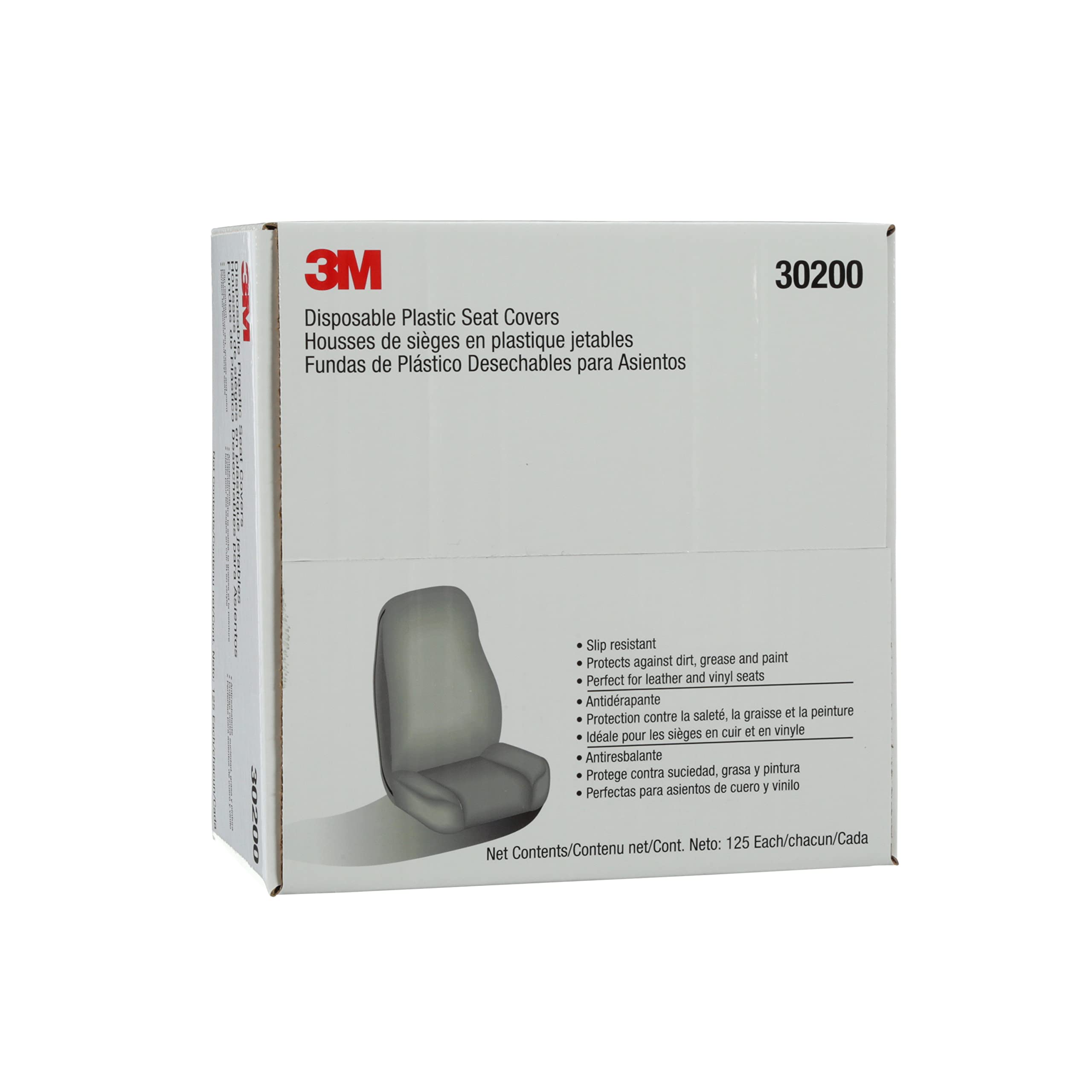 3M Marson 30200 Kwikee Disposable Plastic Seat Cover - 100 Pack, Waterproof & Hygienic for Public Toilets, Travel, Camping & Medical Facilities