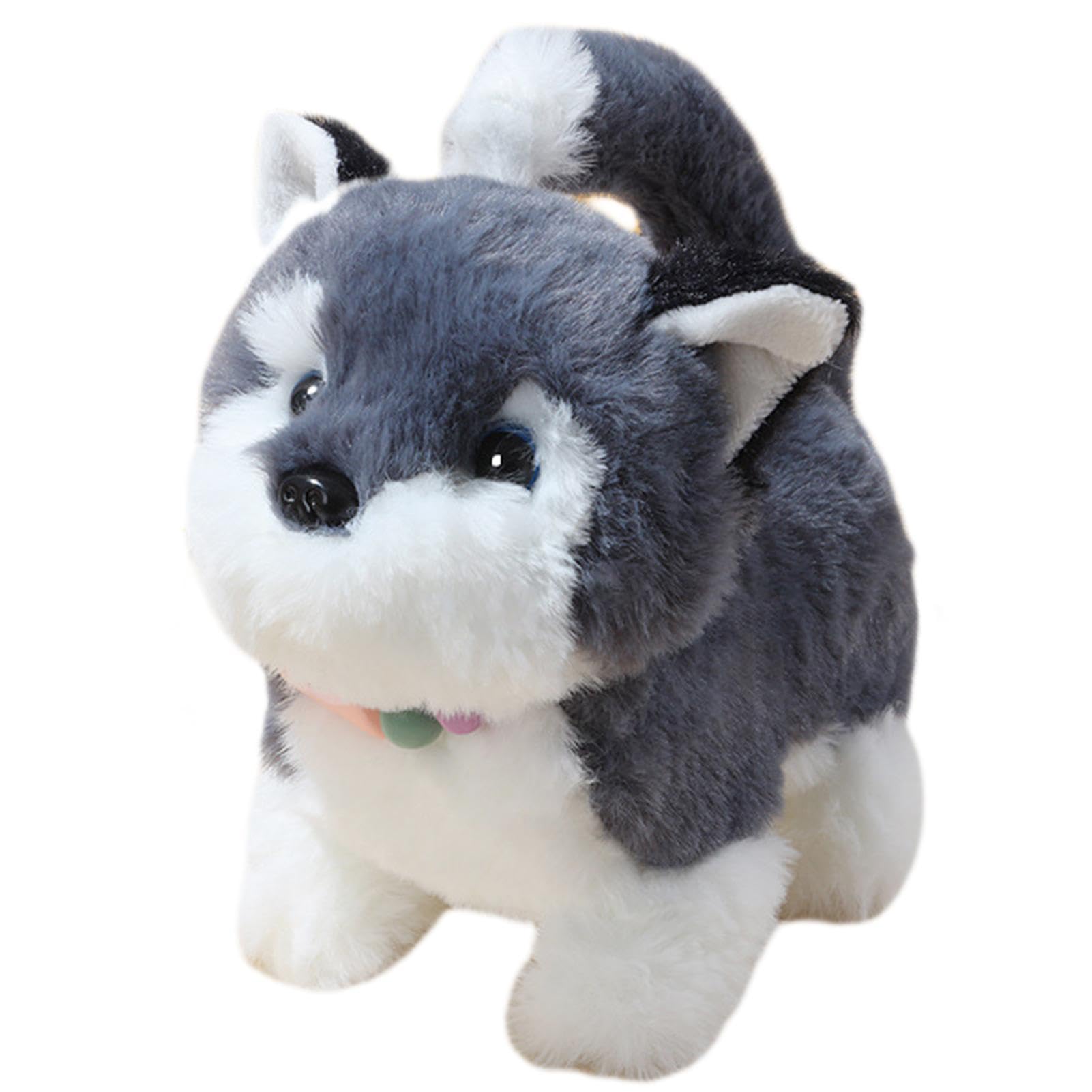 Jyxuyy Realistic Walking Stuffed Animal Dog Toy - Interactive Plush Puppy with Walking Motion, Fun & Easy-to-Use Pet Toy for Kids & Girls - Perfect for Indoor Play, Birthday Gifts & Family Bonding Time