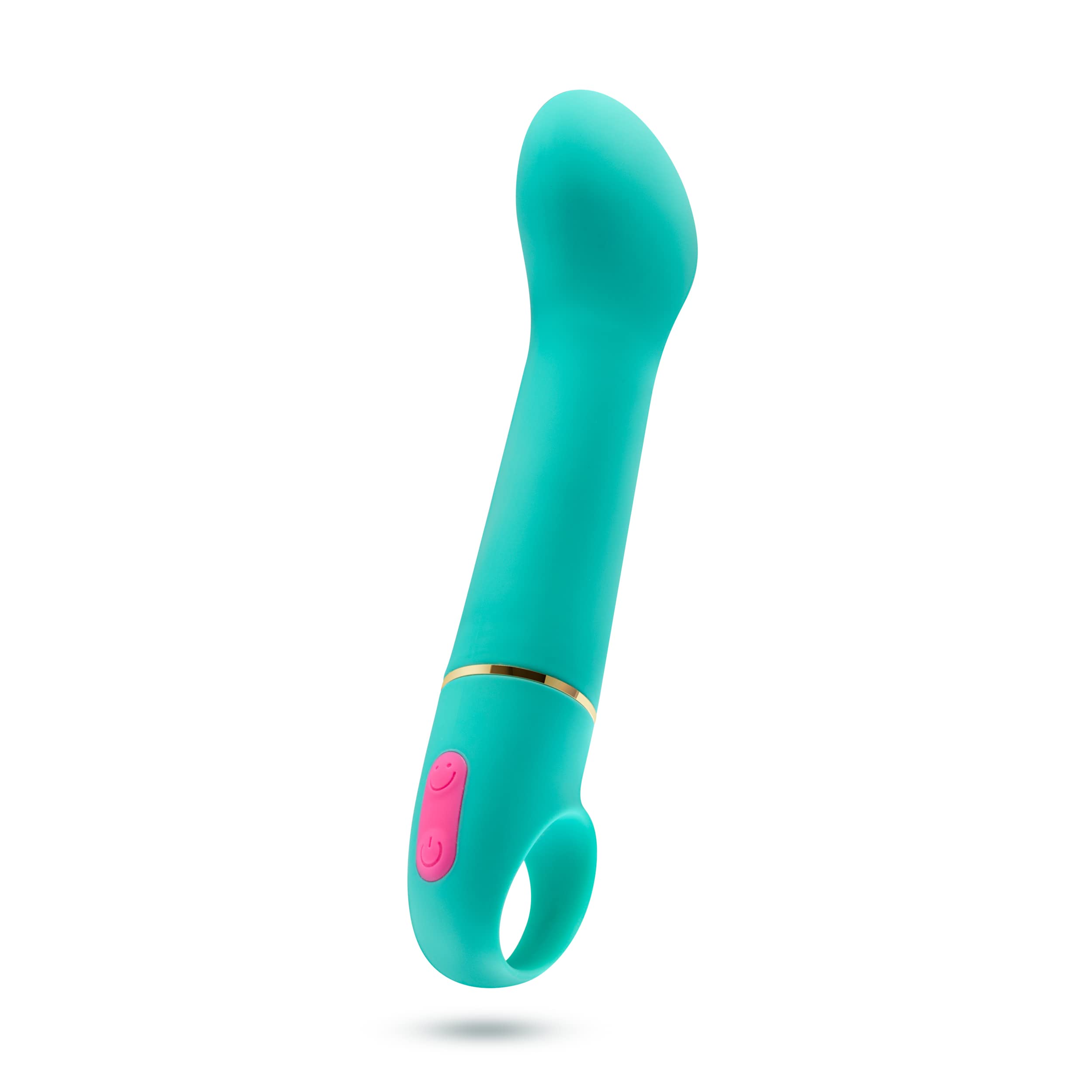 Blush Novelties Aria Flirty AF Silicone Vibrator – Powerful Rumbly G-Spot Stimulator with 10 Vibration Modes, IPX7 Waterproof & Finger Loop Handle – Premium Sex Toy for Women & Couples – Perfect for Solo Play, Couples Intimacy & Sensual Exploration