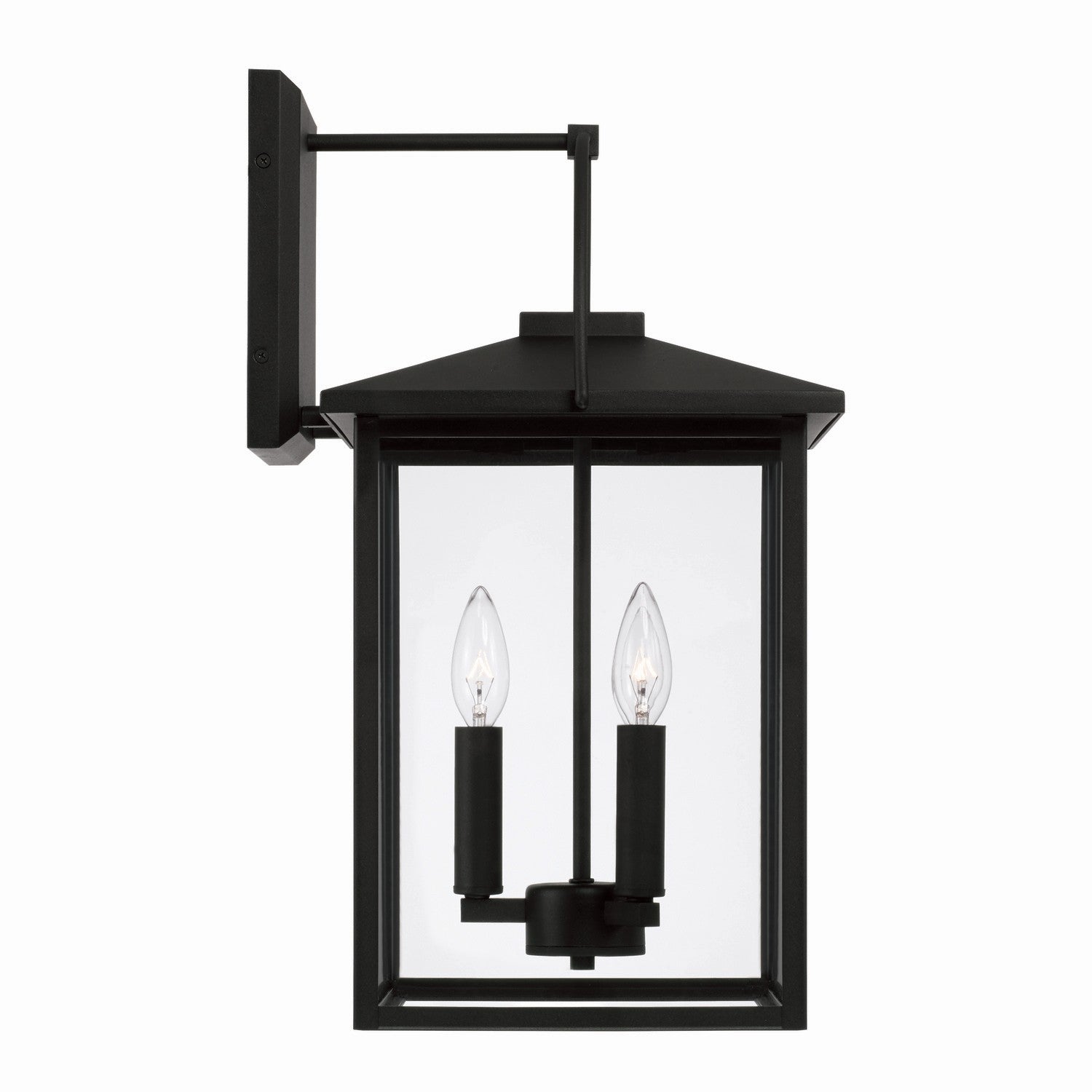 Capital Lighting Three Light Outdoor Wall Lantern - Durable Weatherproof Exterior Sconce for Porch, Patio & Garden - Energy Efficient LED Compatible