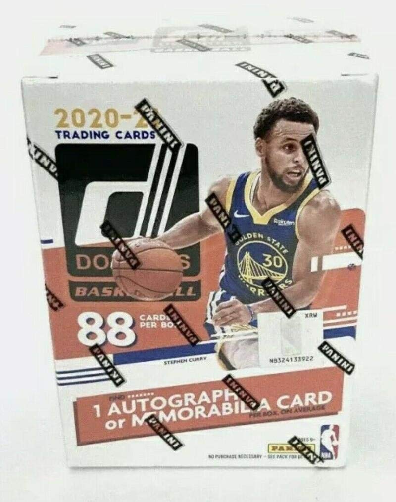 2020-21 Panini Donruss NBA Basketball Trading Cards - Factory Sealed Blaster Box with 88 Cards (11 Packs of 8) | Includes 1 Autograph or Memorabilia Card Per Box | Perfect for NBA Collectors, Fantasy Sports Fans, and Gift Giving