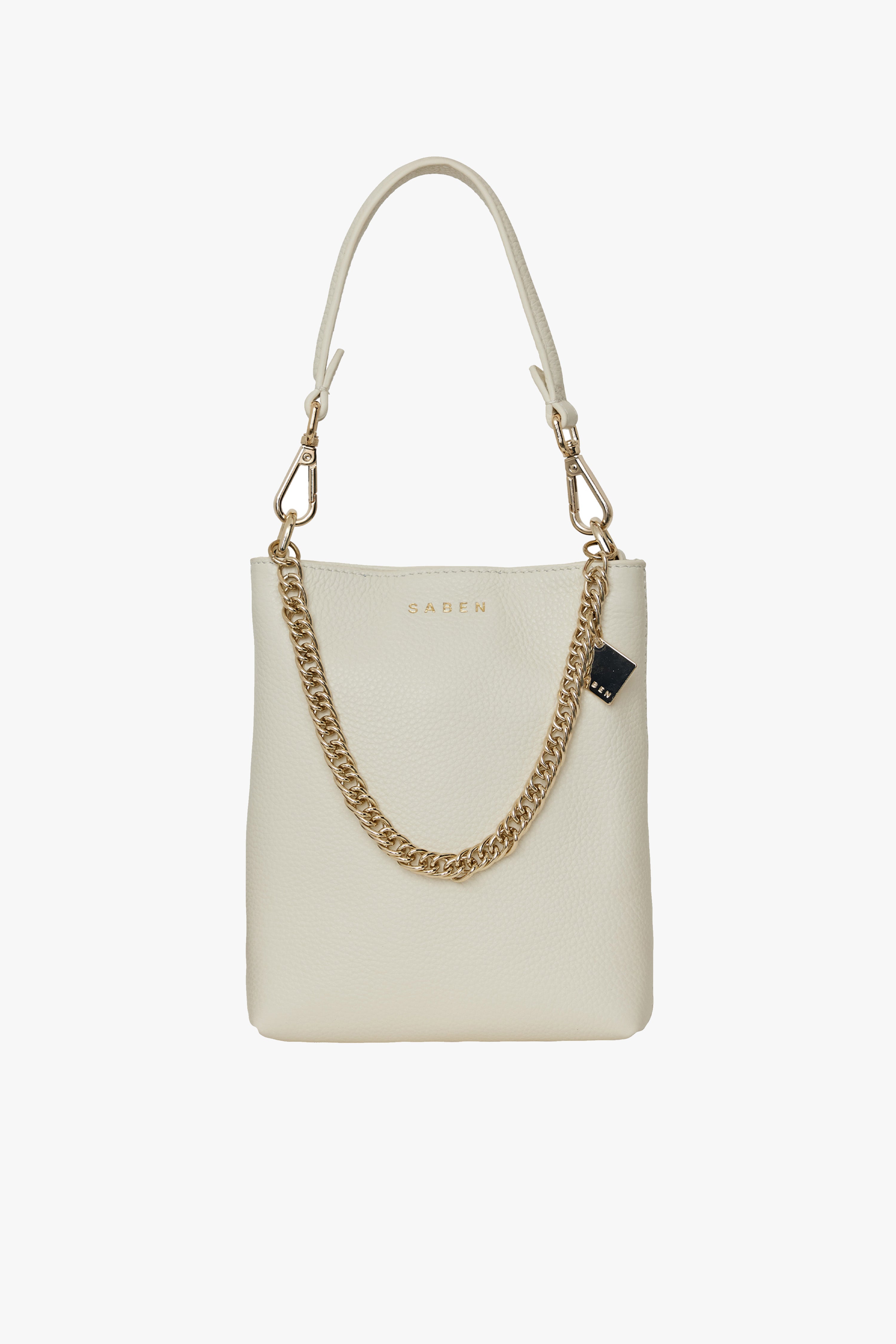Vintage White Leather Mini Bag for Women - Coco Style Crossbody Purse - Perfect for Parties, Dating & Everyday Use