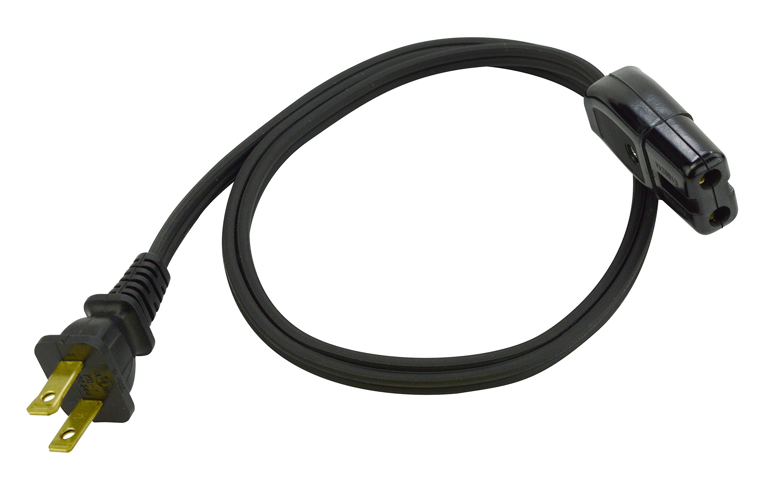 Prime HC100503 Replacement Coffee Maker & Small Appliance Power Cord - 3 Feet Black - Compatible with Keurig, Mr. Coffee & More - Perfect for Home, Office or RV Use