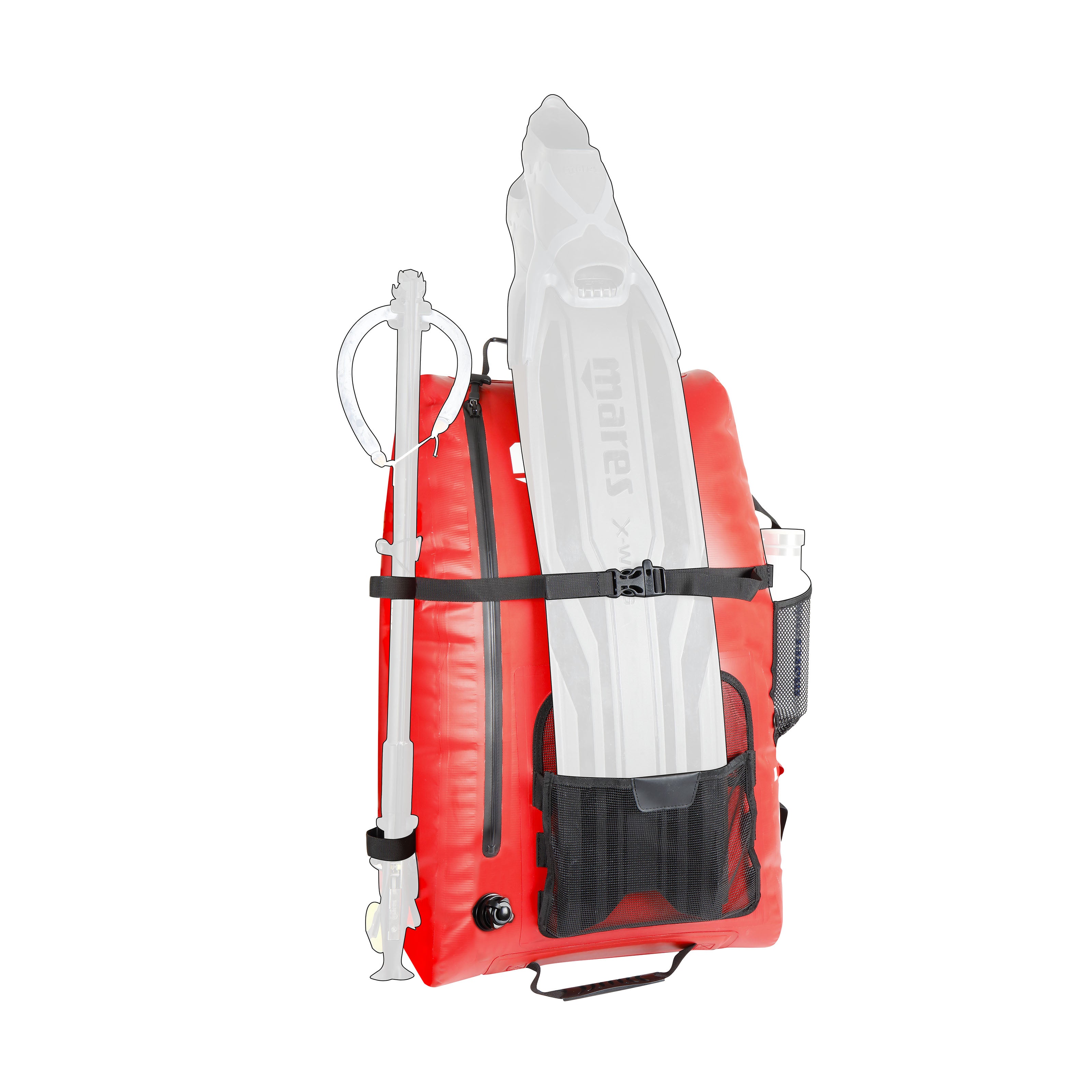 Mares Hydro Backpack Buoy - Lightweight Dive Buoyancy Compensator for Scuba Diving & Snorkeling | Perfect for Underwater Exploration & Water Sports