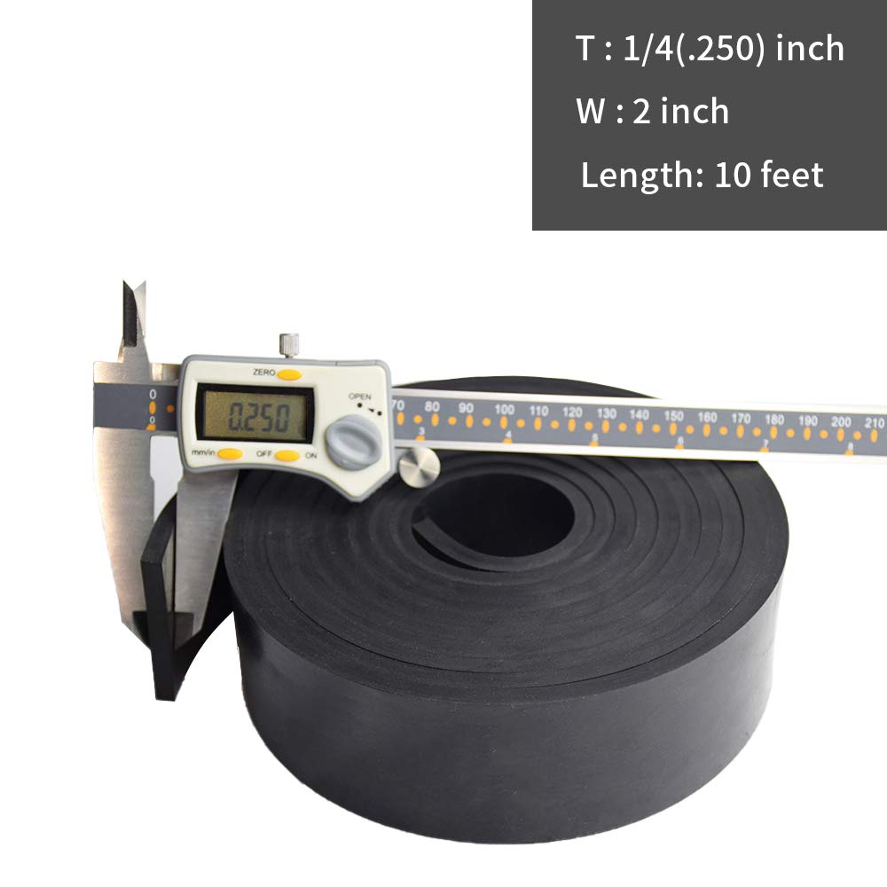 DOBTIM Neoprene Rubber Strips 1/4