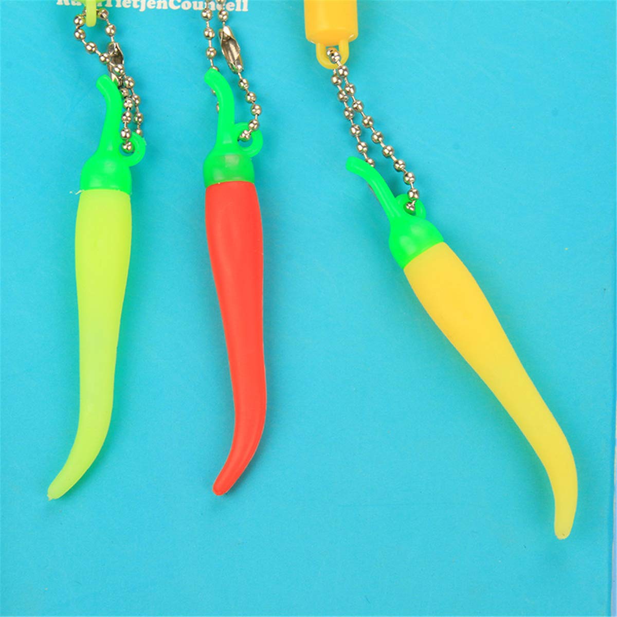 Chili Pepper Pendant Shaped Cartoon Ballpoint Pens - 12 Pack Cute Creative Fashion Doll Design Office & School Supplies for Writing, Gifts, and Collectibles