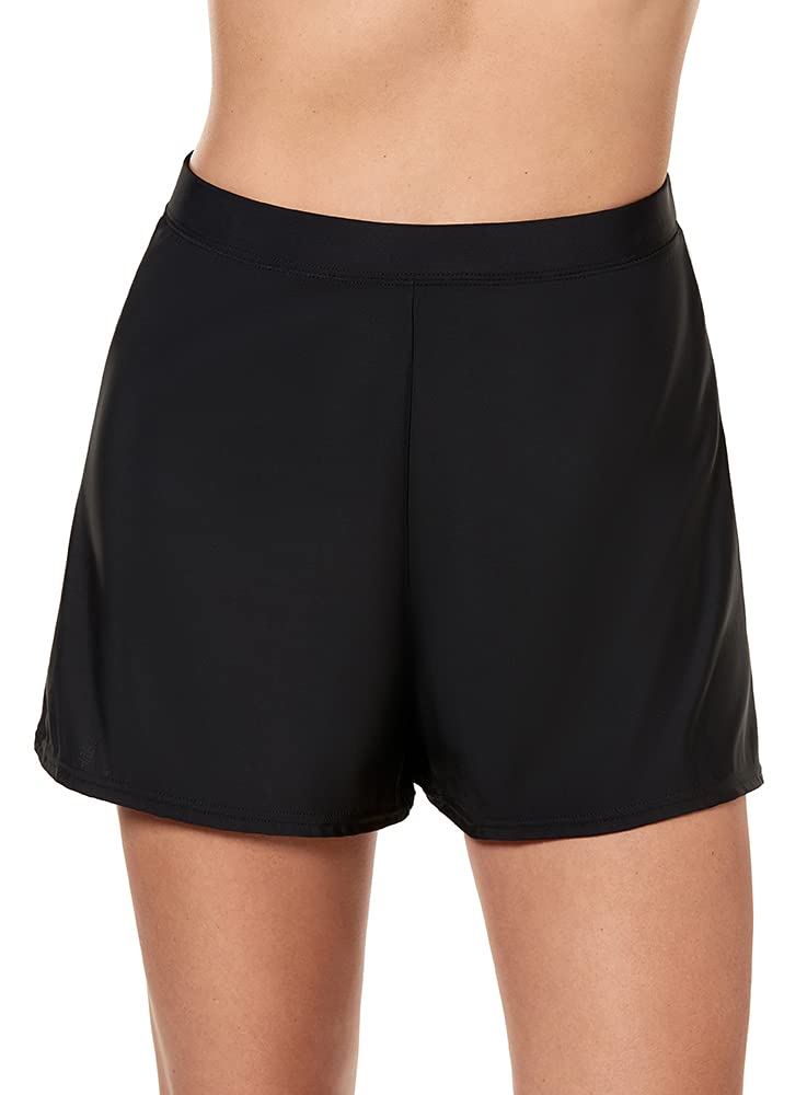 Miraclesuit Women's High Waisted Swim Shorts - Tummy Control Swimwear Bottom for Beach & Pool - Perfect for Swimming, Vacation & Water Sports