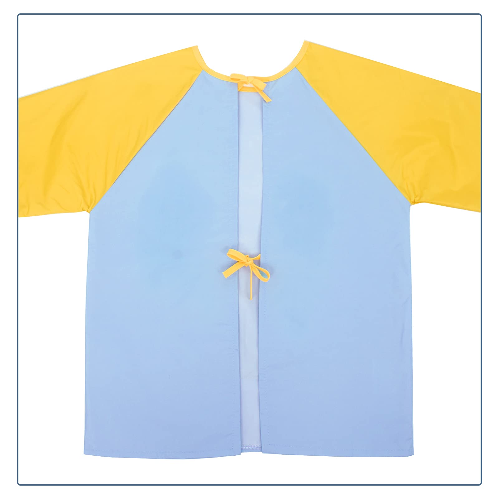 Happy Cherry Kids Long Sleeve Waterproof Bib Apron - Paint & Food Safe Art Smock for Toddlers, Perfect for Painting, Cooking & Messy Play Activities