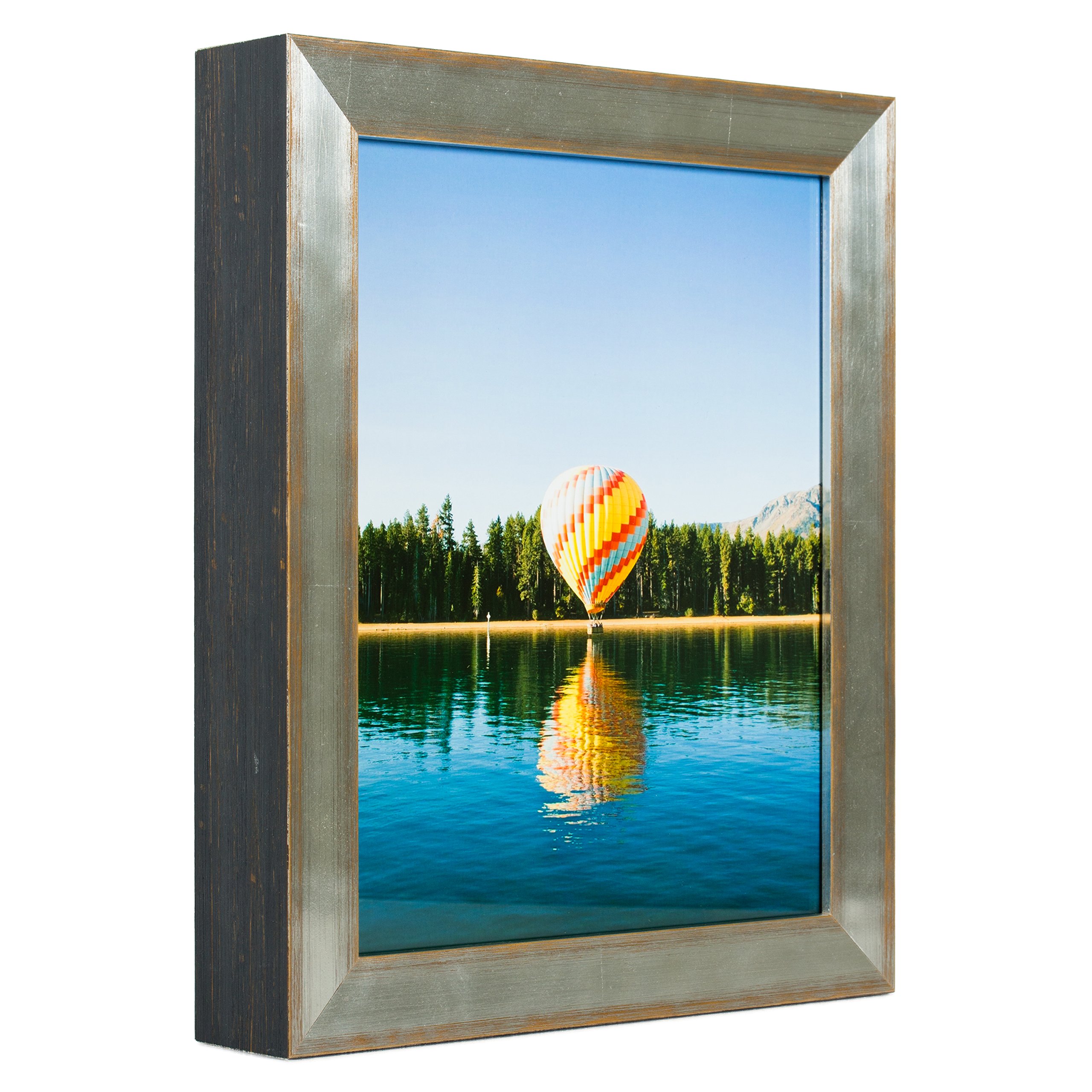 Craig Frames Siena 4x10 Inch Silver Picture Frame - Perfect for Home & Office Decor